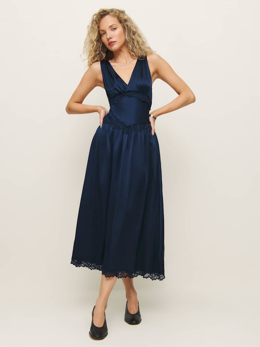 Reformation | Stasia Silk Dress