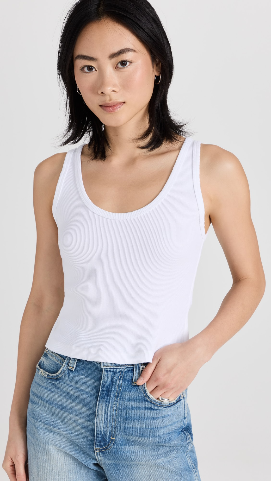 Crop Rib Tank Top