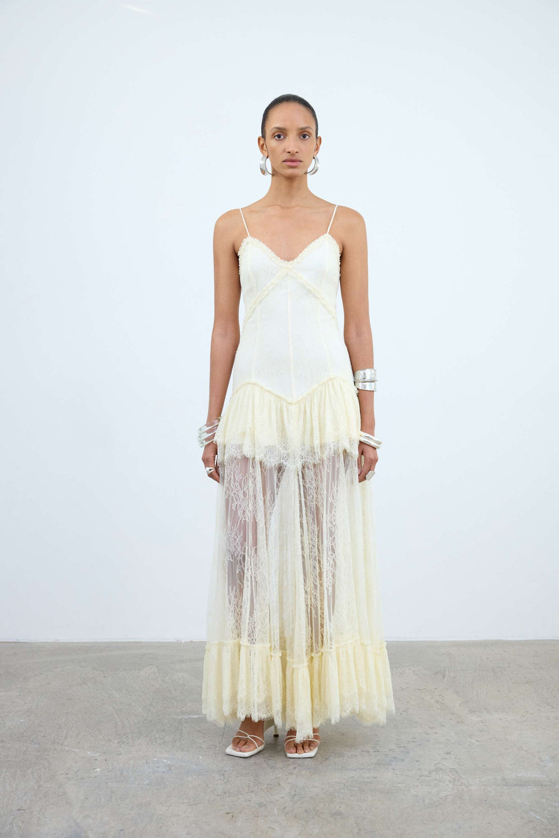 fitted lace wedding dress Bodita Mini Dress in White Cotton Lace