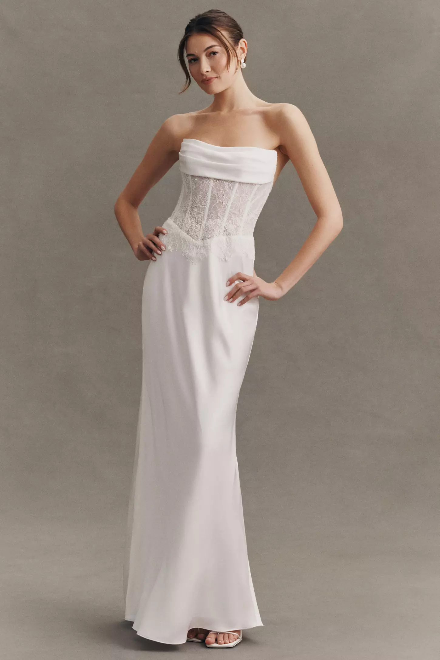 Reformation | Ariyah Corset Satin Maxi Dress