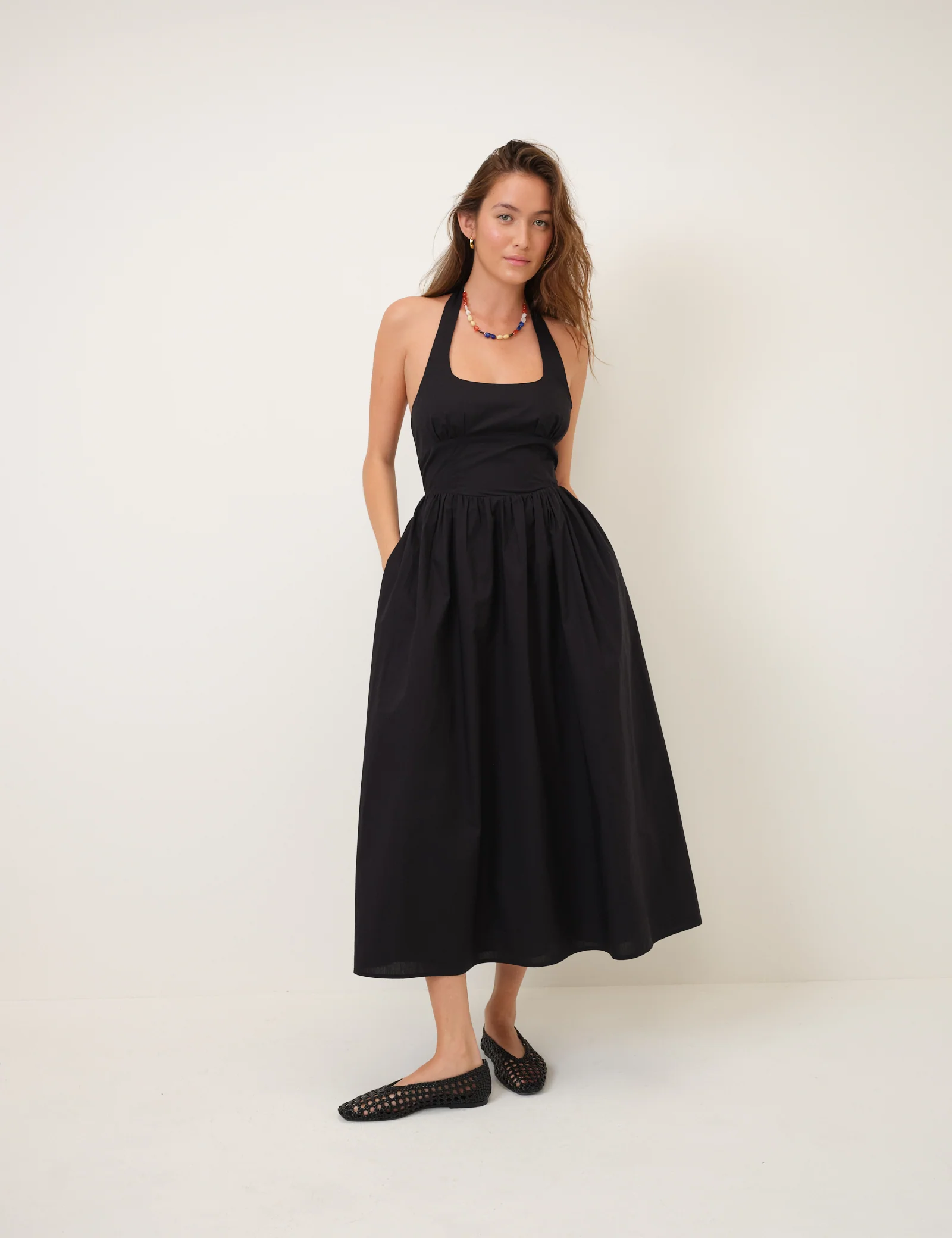 halter bridesmaid dress long Halter Ginger Bridesmaid Dresses Long Chiffon Skirt – loveangeldress