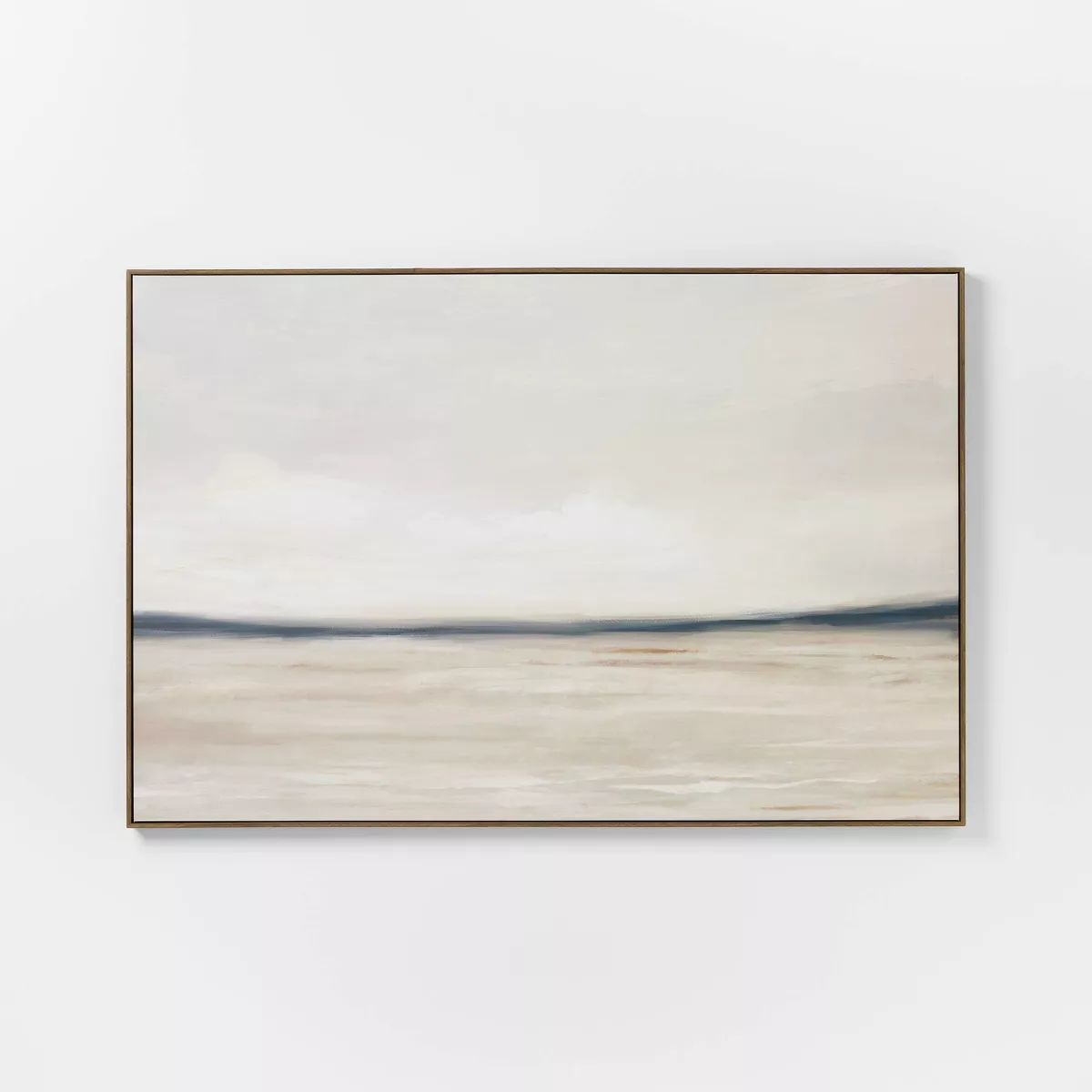 24" x 18" Landscape Study Framed Wall Canvas Antique Gold
