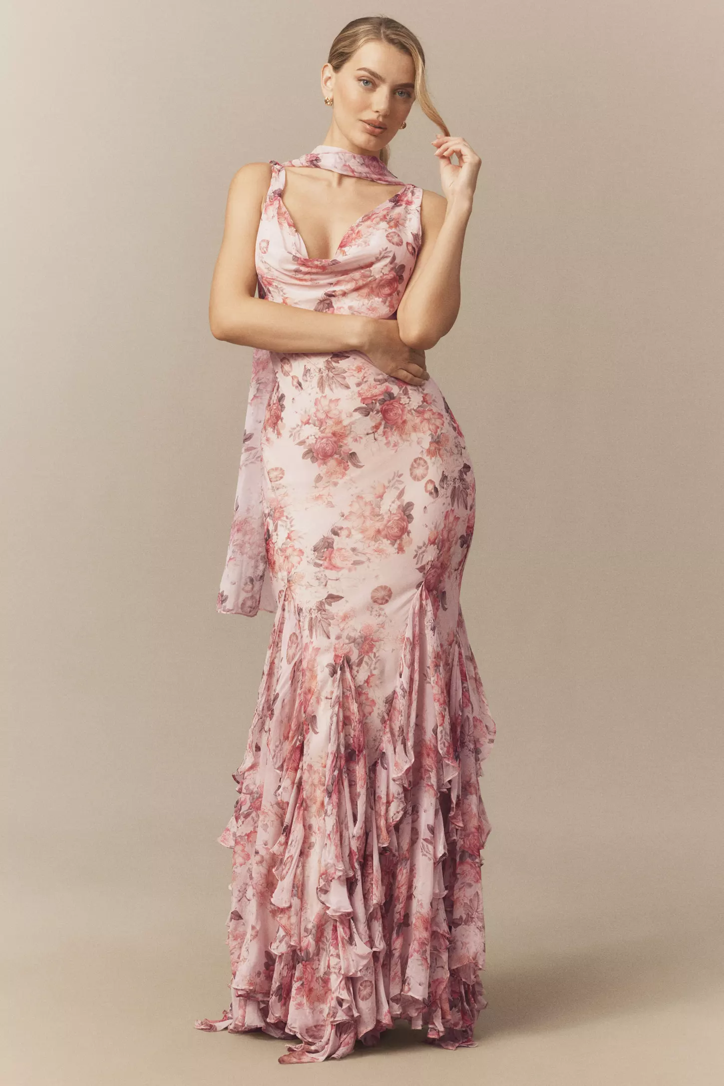 BHLDN | Mariella High-Neck Maxi Dress