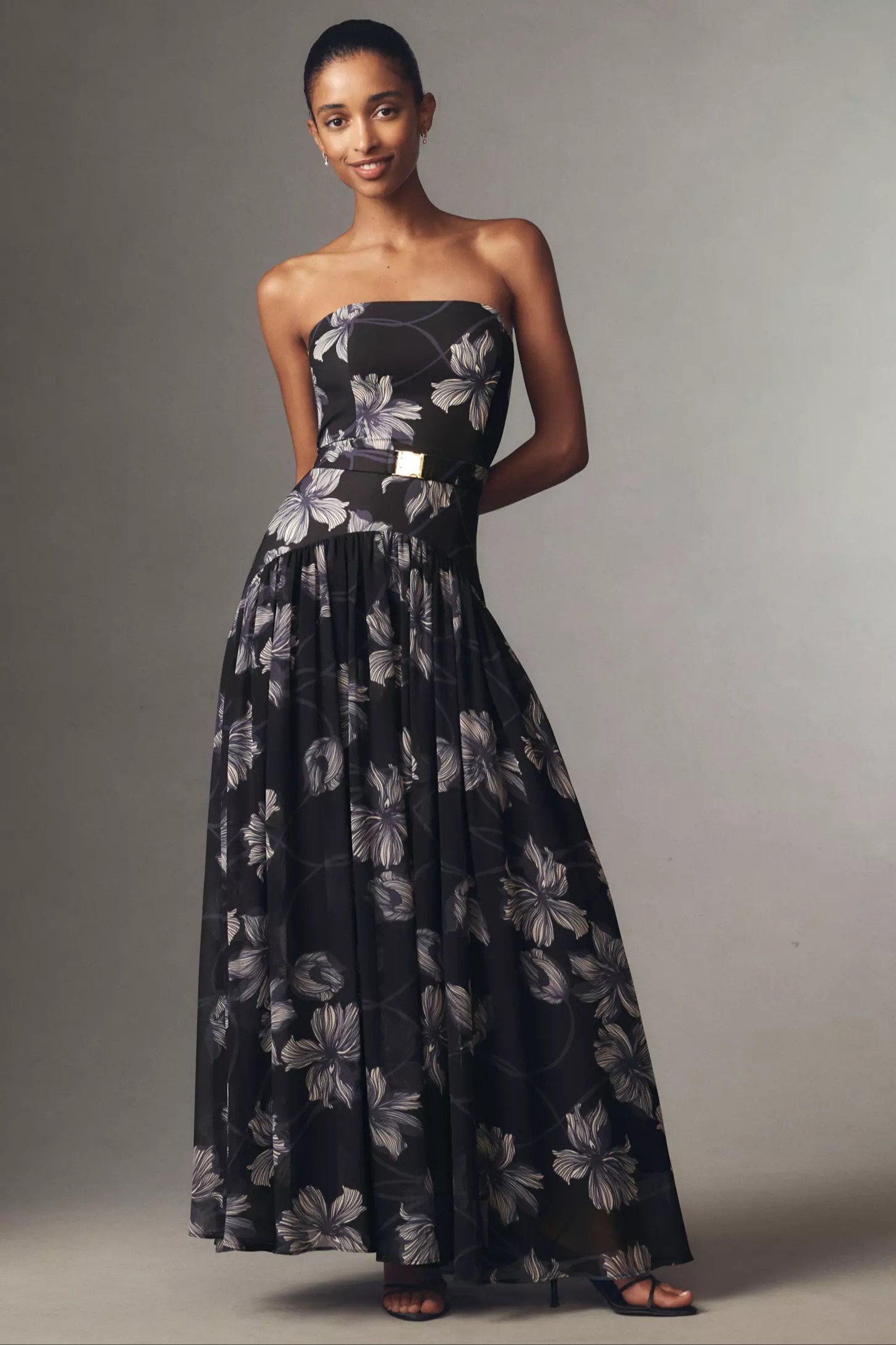 knee length dresses for ladies Hutch Carmel Maxi Dress in Black – TrenLend