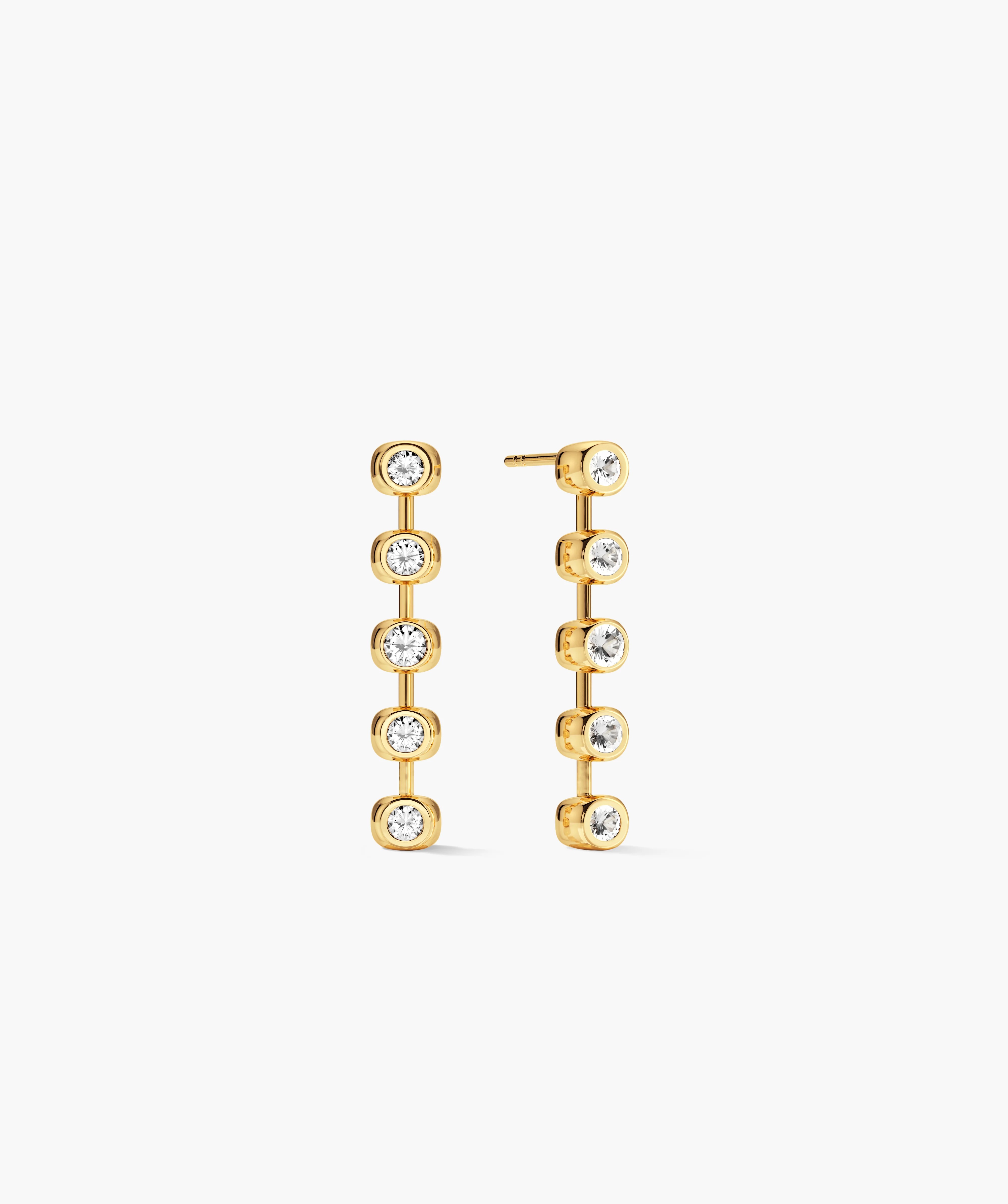 Missoma | Tennis Beaded Stone Drop Stud Earrings
