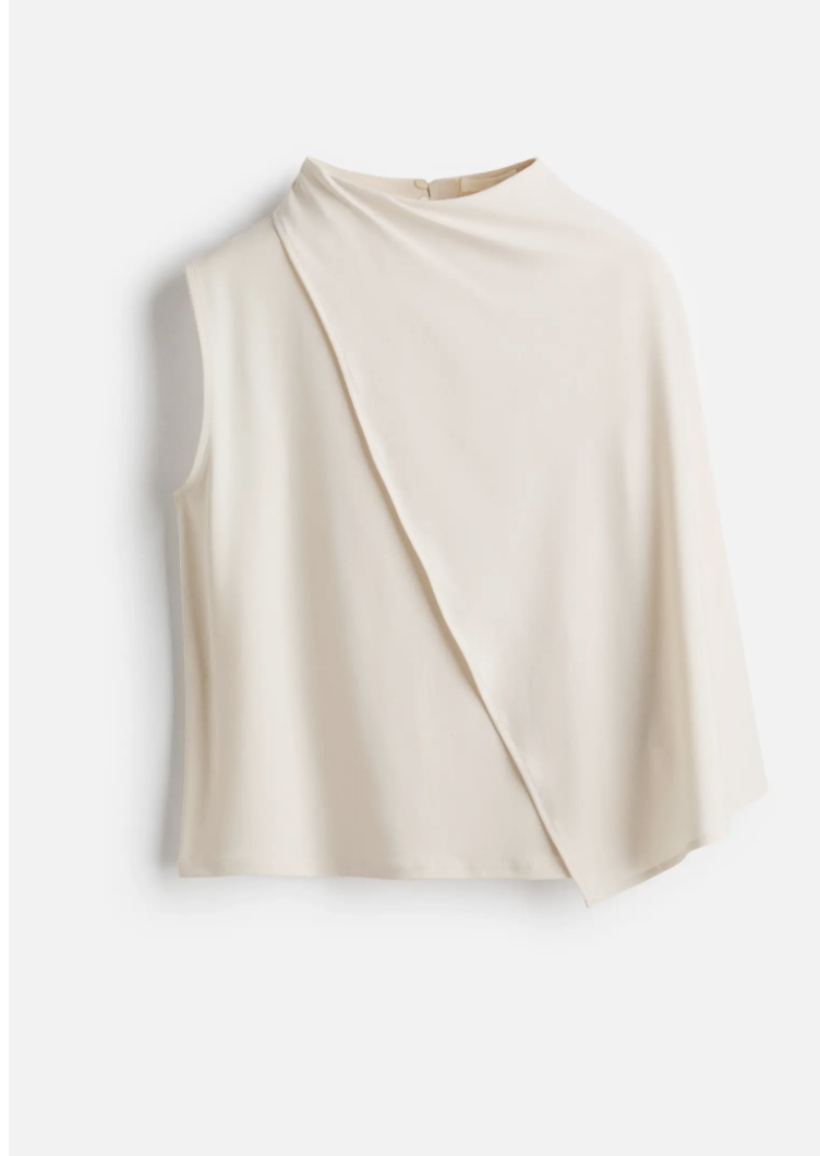 H&M Cape-detail Crêpe Top