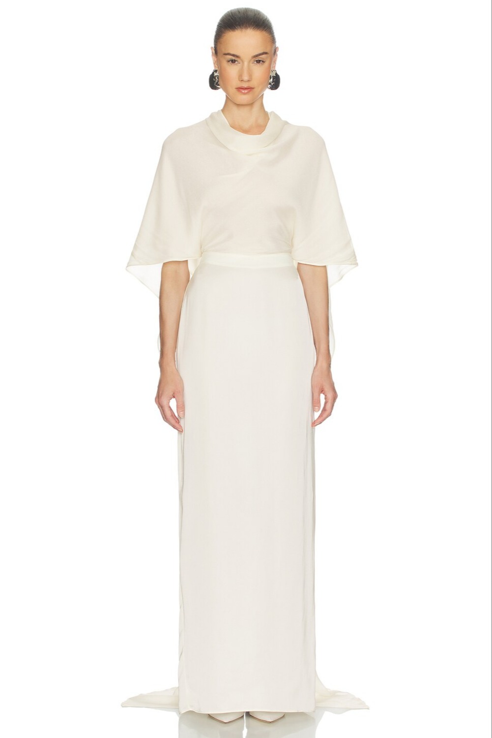 sachin and babi light blue dress Helsa Dresses | Helsa Revolve Diaphanous Scarf Blouse & Maxi Skirt Set -  Vanilla Cream Ivory | Color: Cream/White