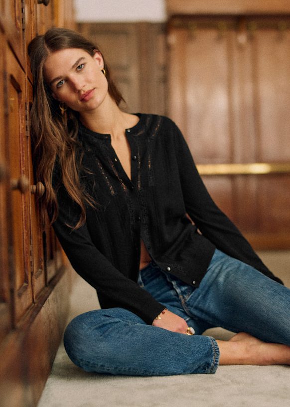 sezane NOELIE カーディガン ブリック S sezane Noelia cardigan cherry S So I liked the Noelia in ecru