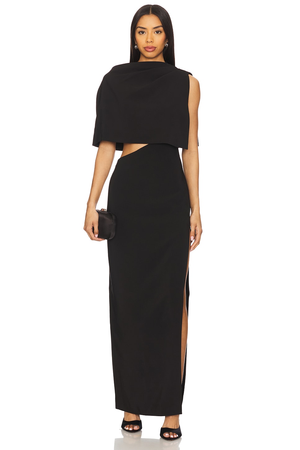 helsa the scarf dress in printed silk chiffon Helsa