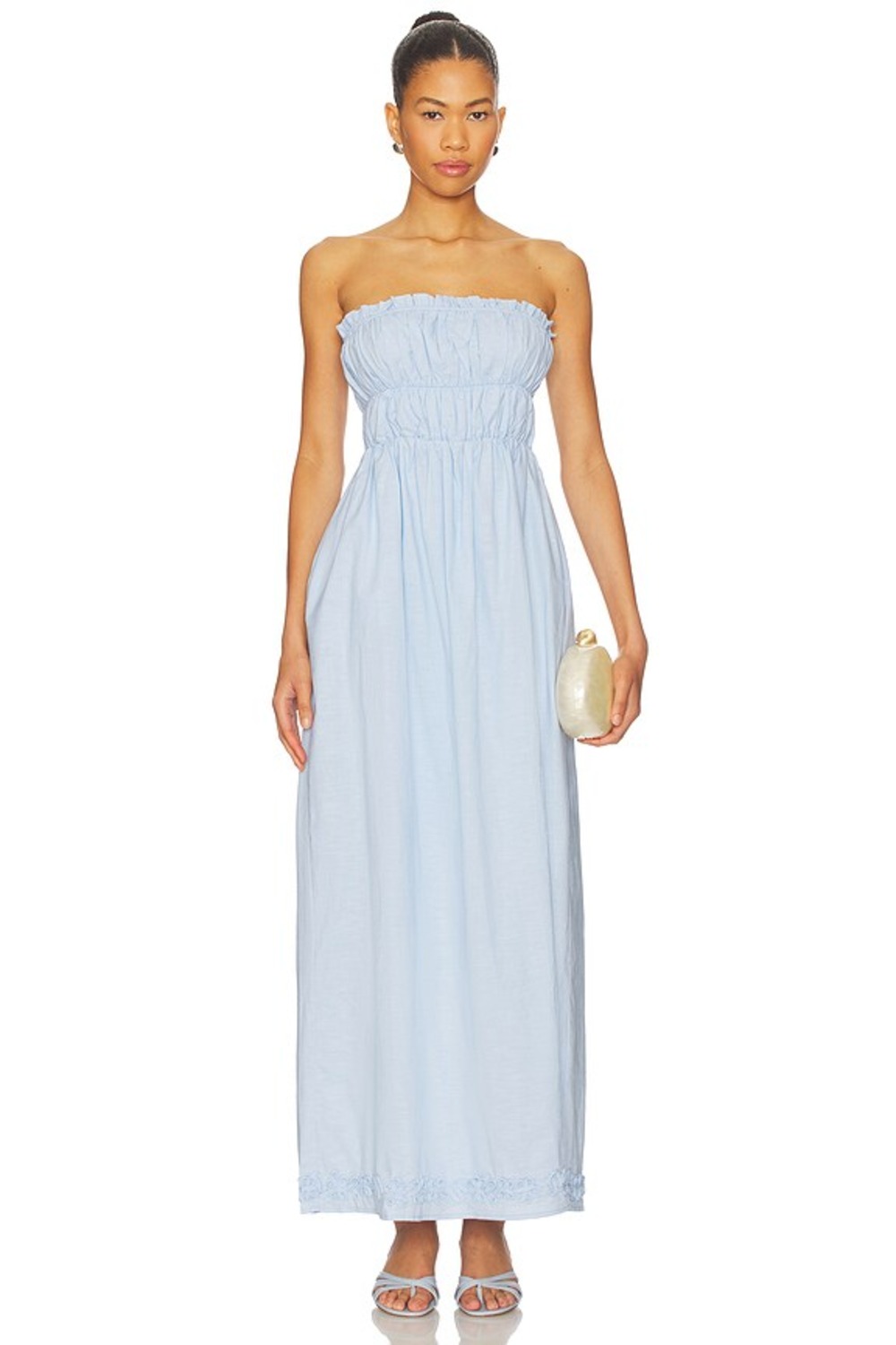 chinese dress ladies White Chiffon Bridesmaid Dress A-Line Maxi