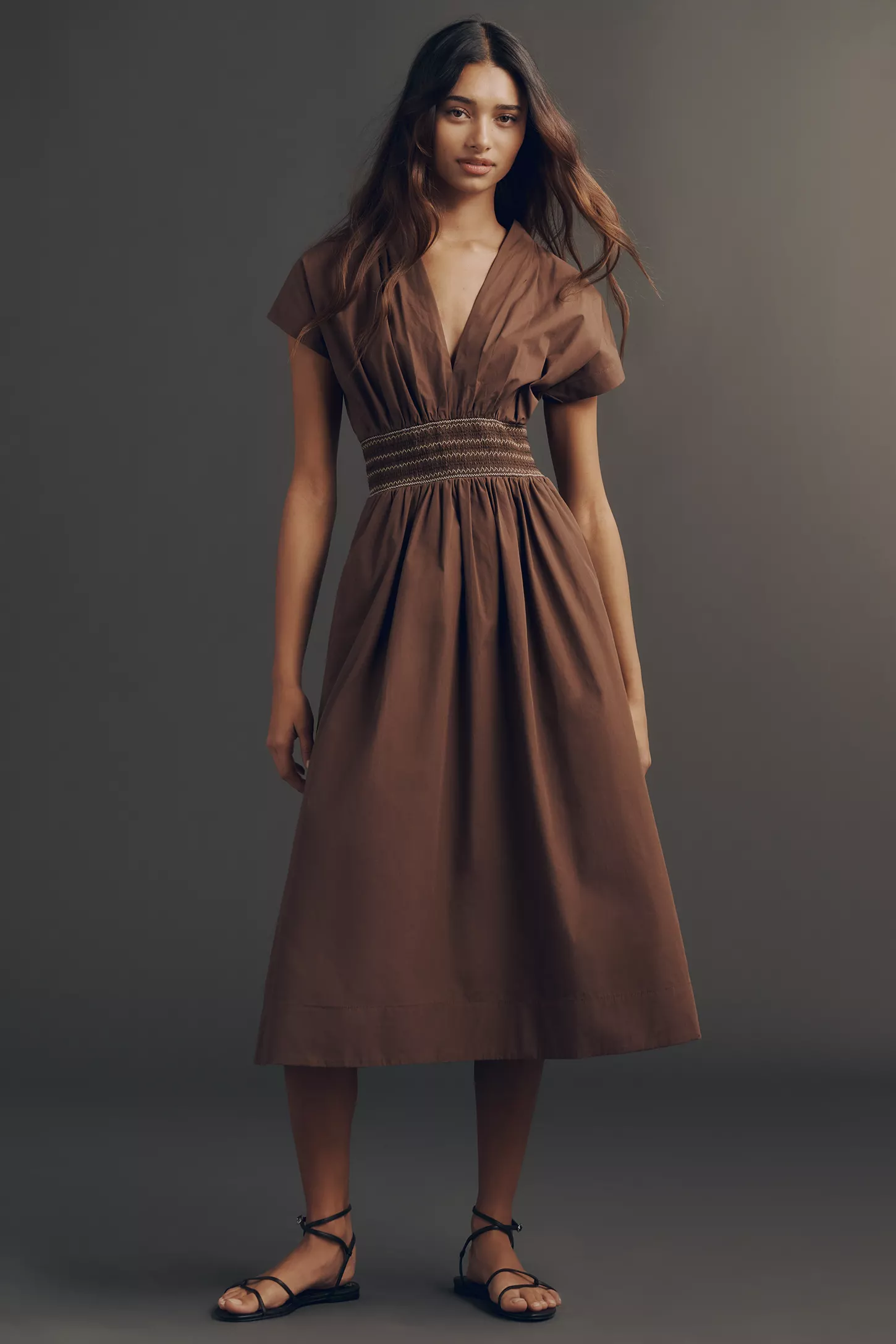 green emerald velvet dress A Line Drop Waist Dress 'Julia' from Linen, Drop Waist Linen Dress main image 0