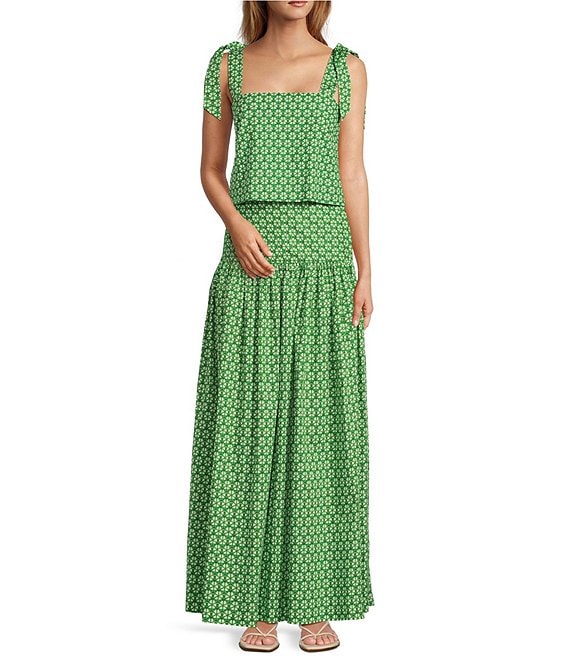 Antonio Melani | Antonio Melani x Style by Simkins Margo Printed Poplin  Sweetheart Neck Dress