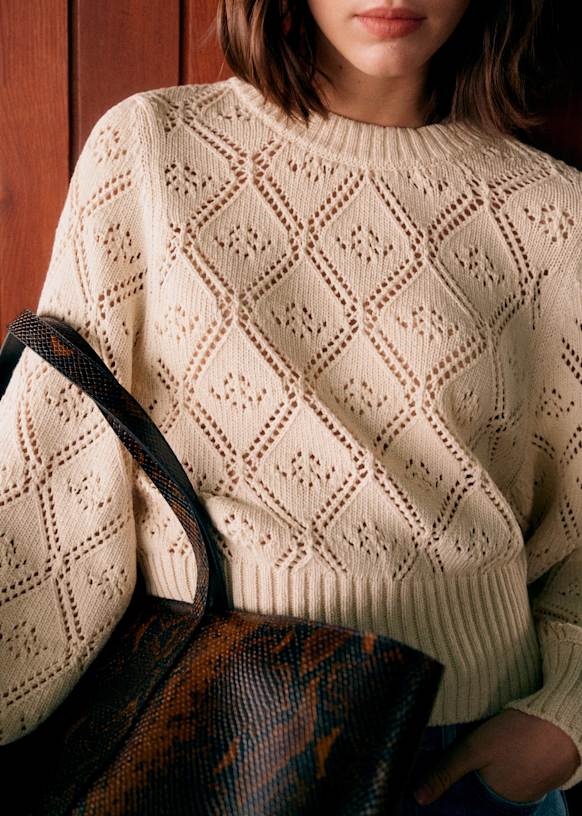 トップス Marge cachecoeur knit Cashmere Shrug in SEAGLASS | Michael Kors [US]