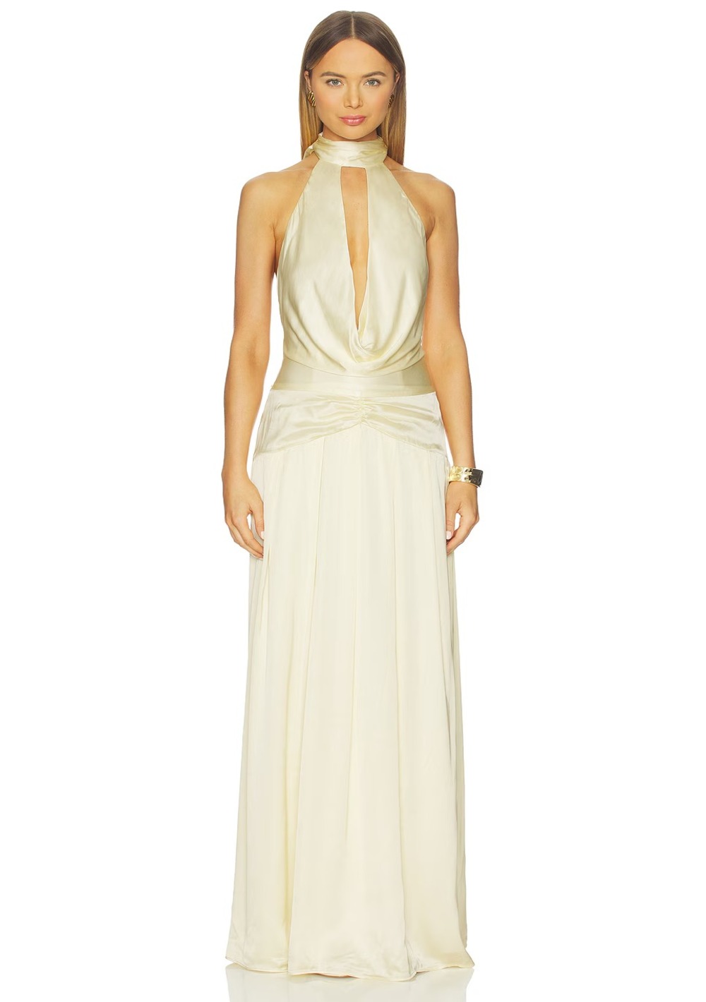 costes maxi dress Shapewear Ruched Side-Slit Maxi | Slimming Slip Dress