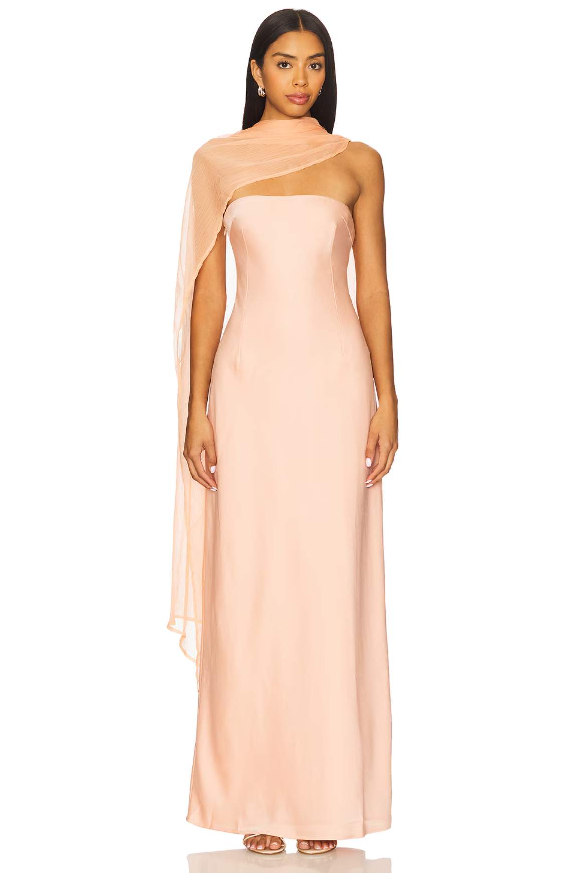 Helsa | The Scarf Dress in Printed Silk Chiffon