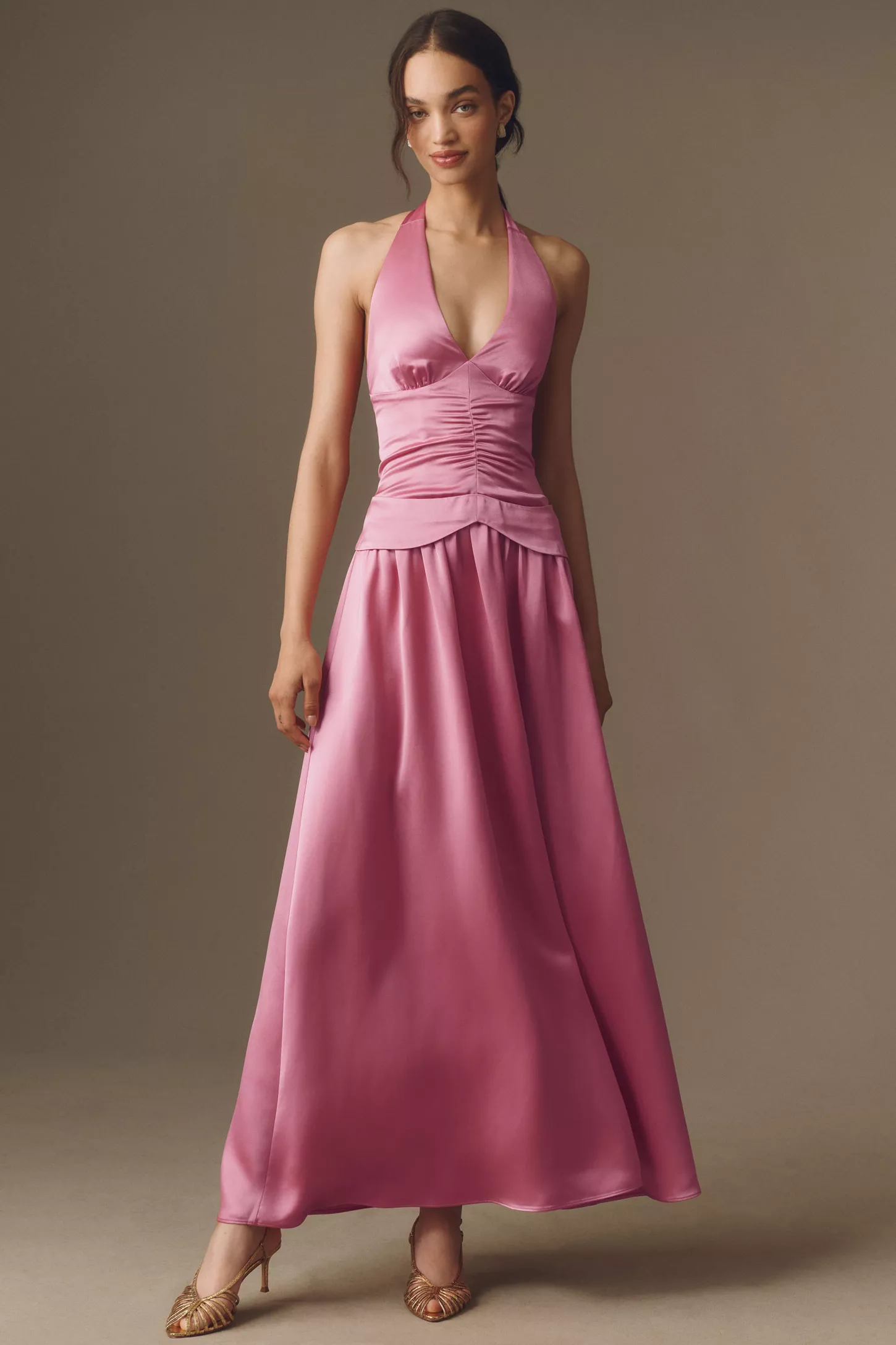 satin short dress Simple A Line Satin Short Prom Dresses, Formal Bridesmaid Dresses – shopluu