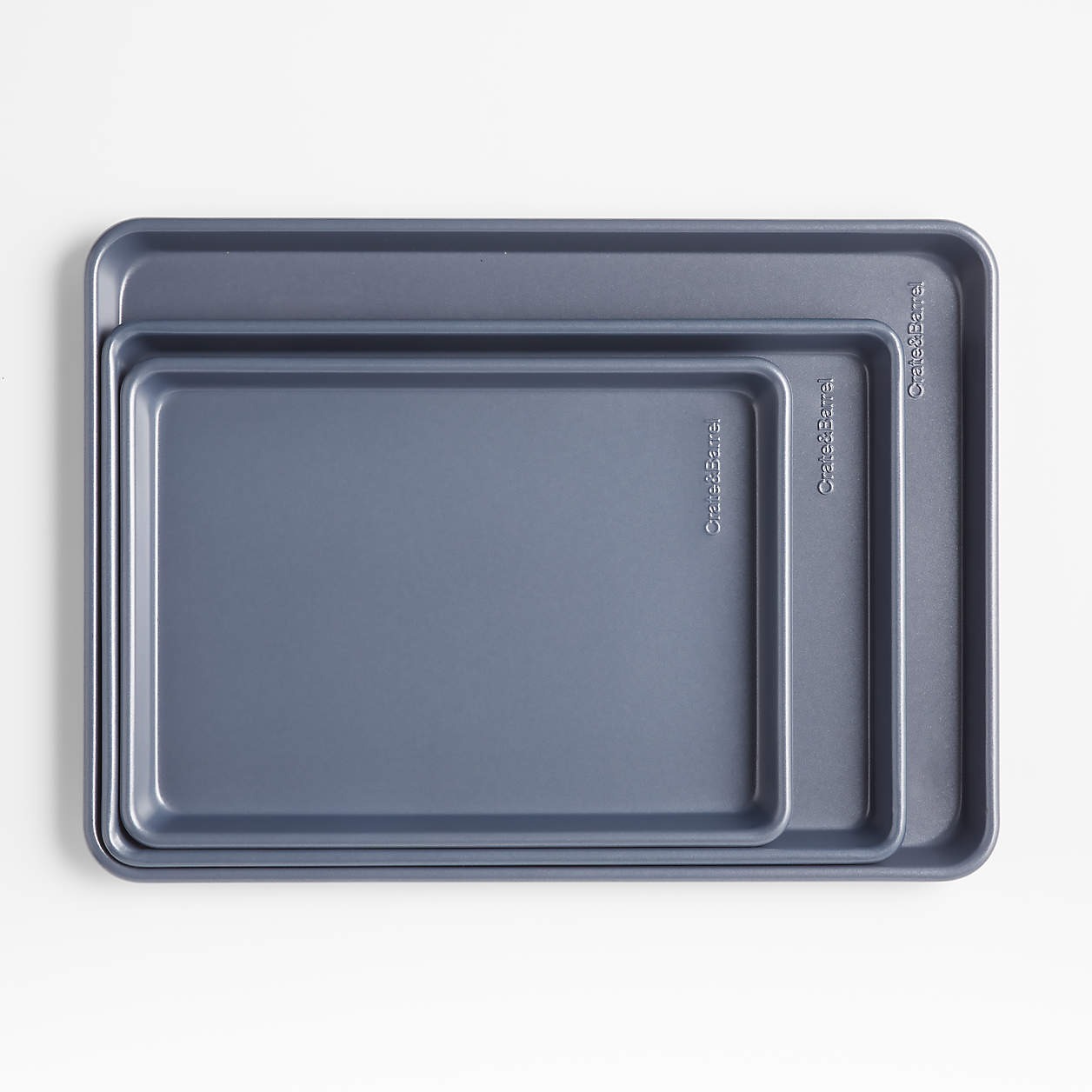 Slate Blue Baking Sheets Set Of 3
