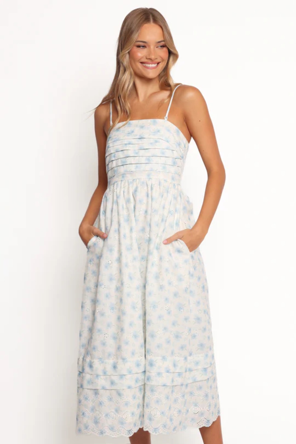 knee length dresses for ladies Summer Arrival Baby Girls Fly Sleeves Tulle Patchwork Dress with Hat –  MyKids-USA® main image 0