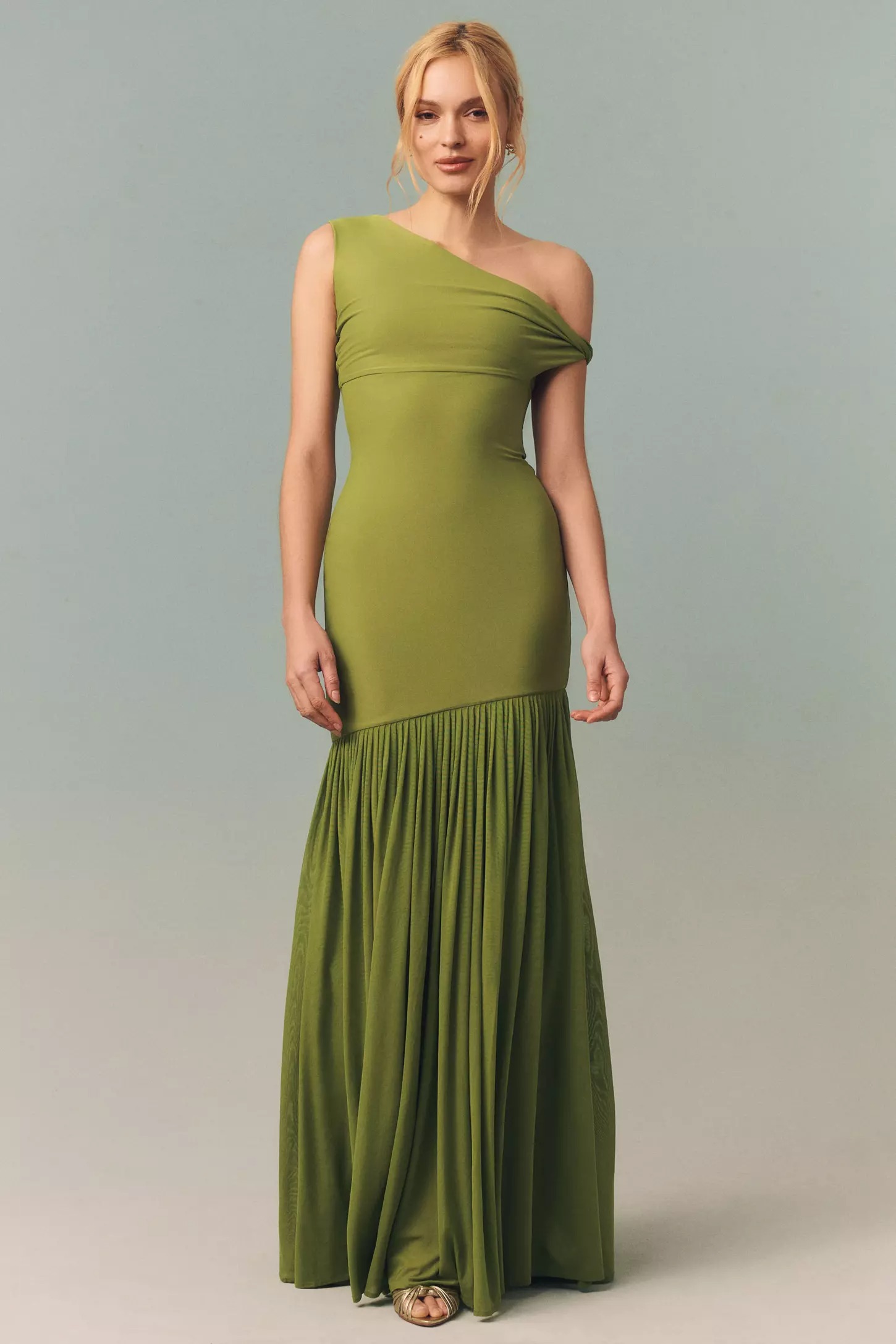 BHLDN | Tara One-Shoulder Midi Dress