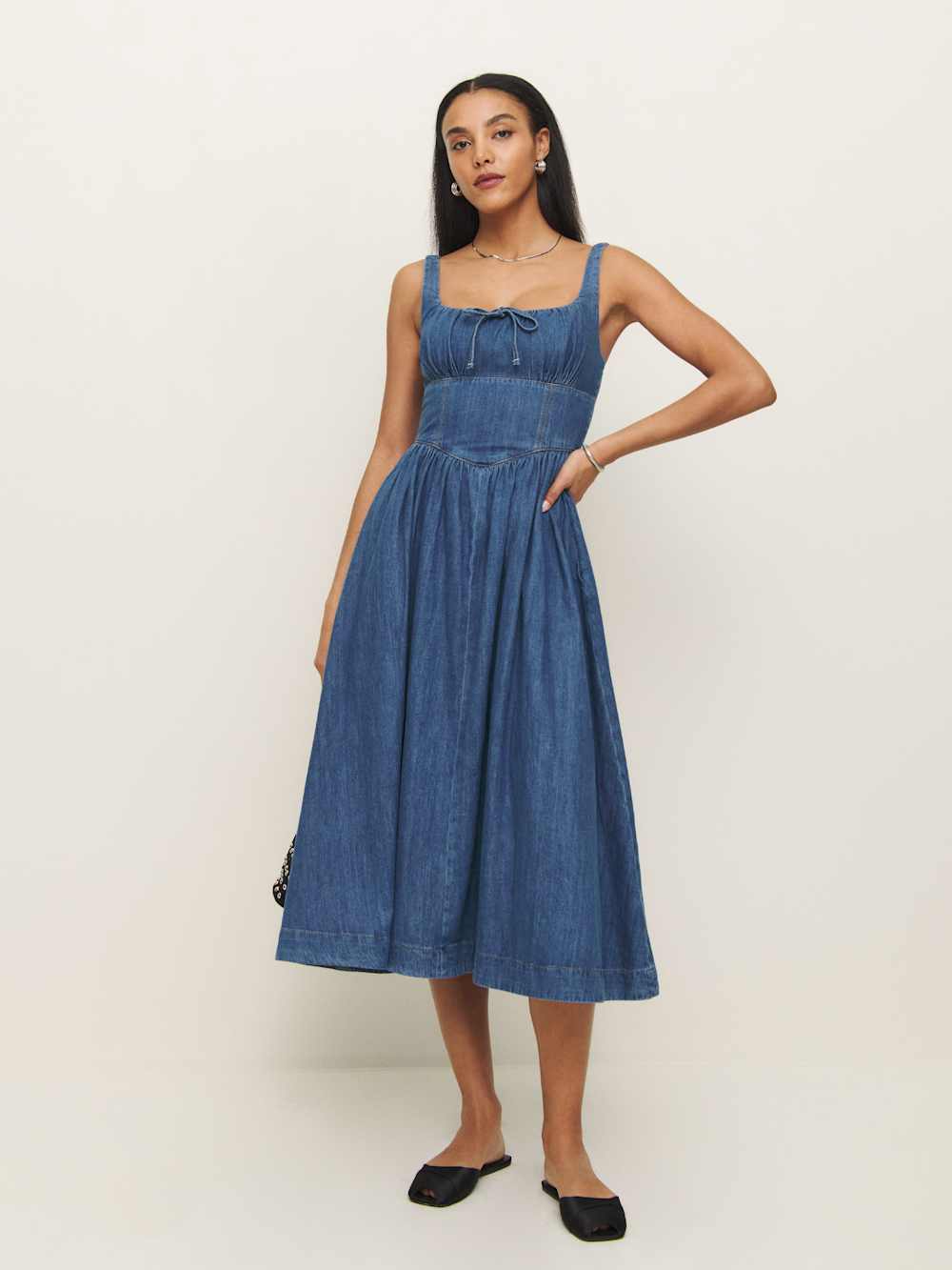 Reformation | Lilith Denim Midi Dress