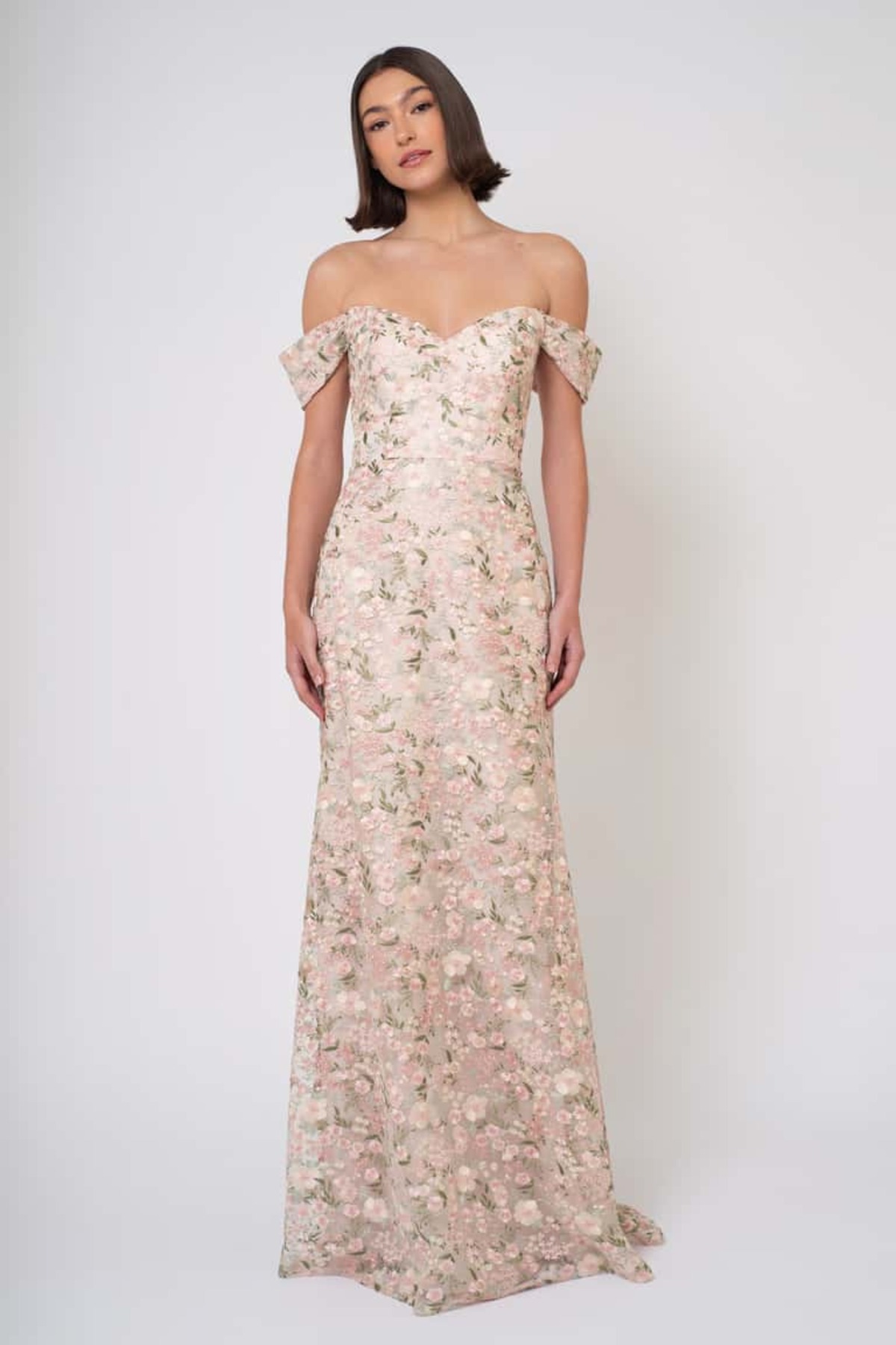 jenny yoo tatum bridesmaid dress Whisper Blue: a dreamy shade for your bridal party. The Jenny Yoo Embroidered Tatum Bridesmaid Dress features a floral embroidered tulle A-line silhouette with a deep V-neck and defined waist. This