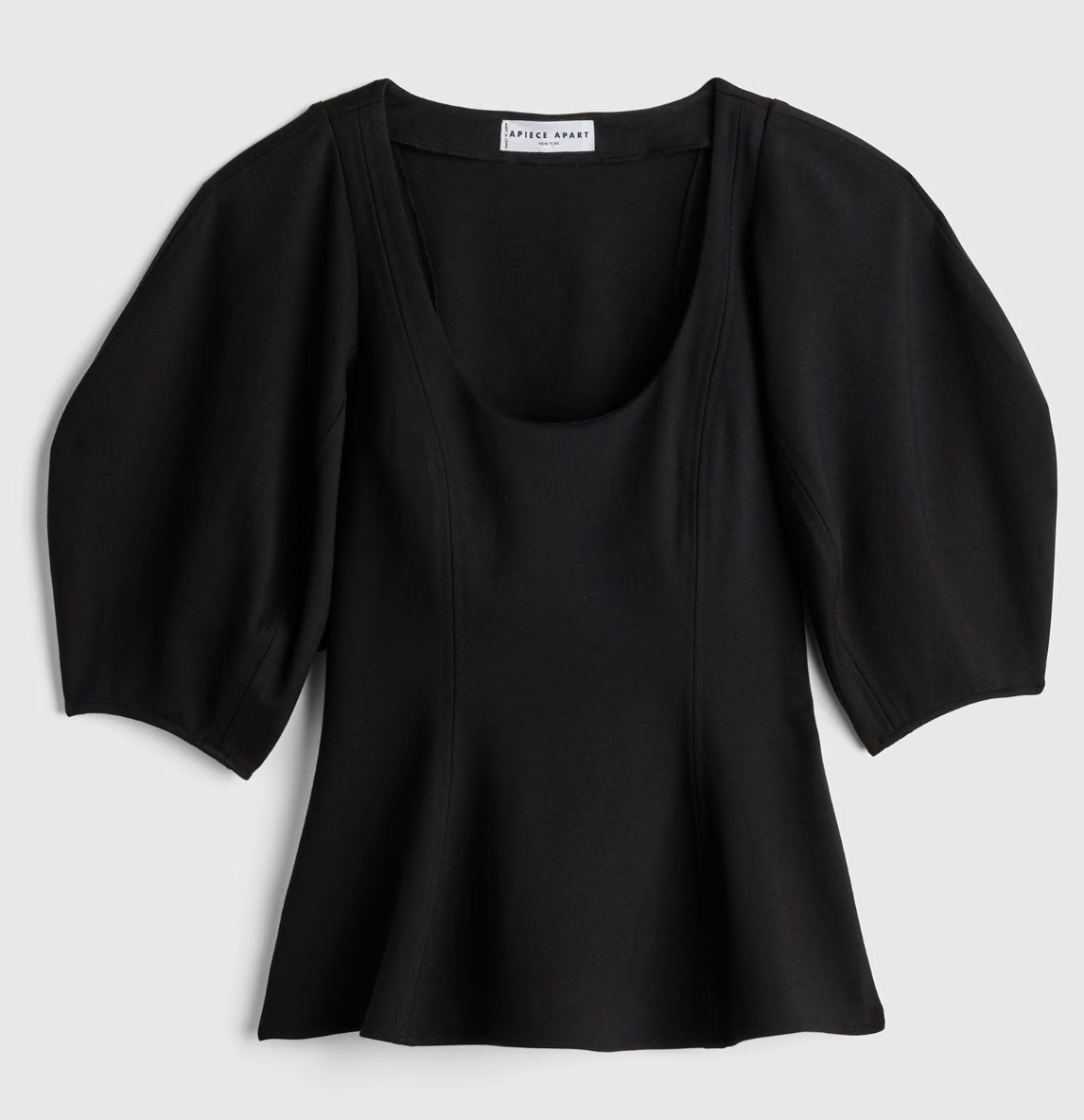 APIECE APART - Bebe Ponte Peplum Top