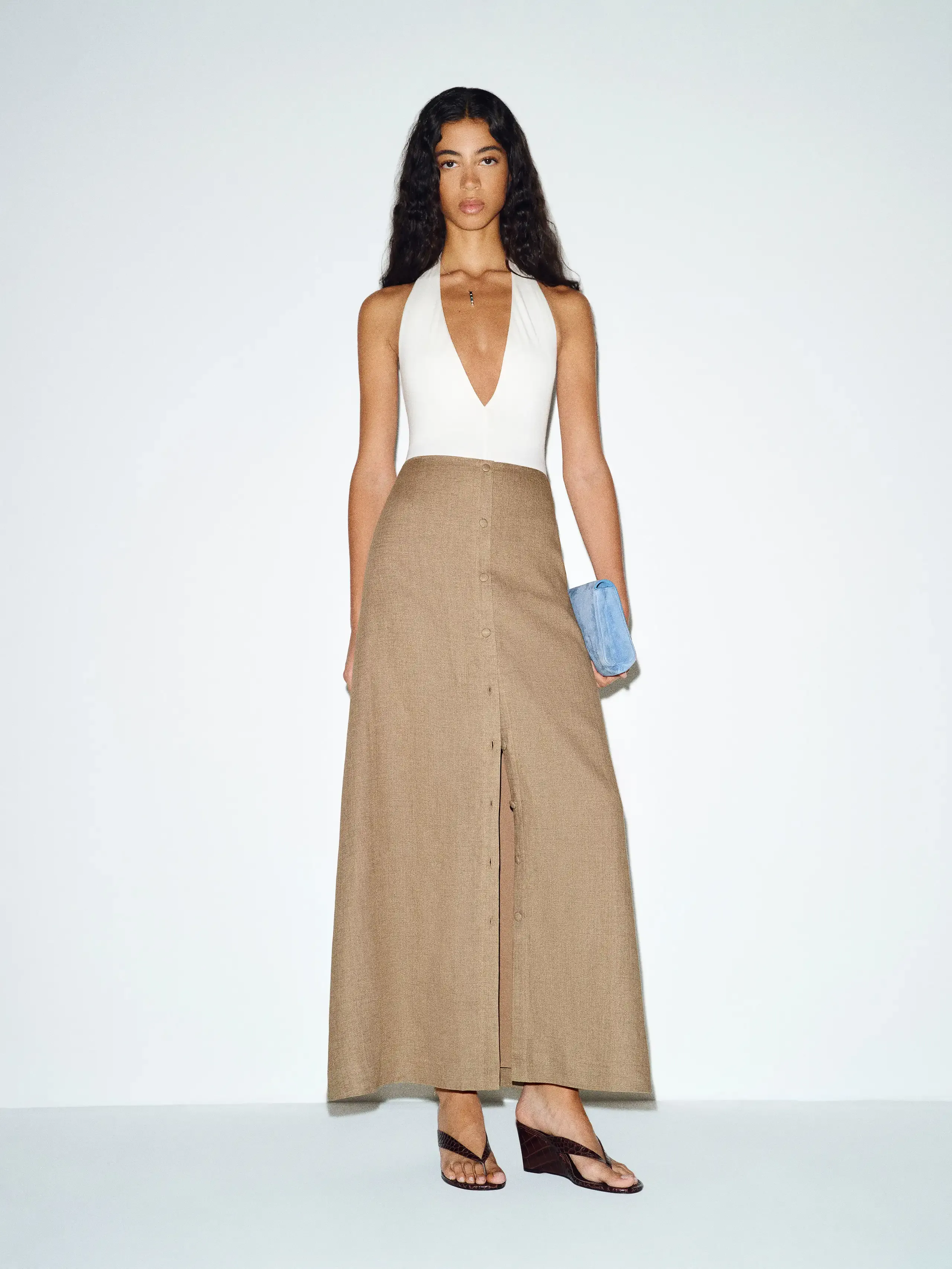 Andi Linen Maxi Skirt