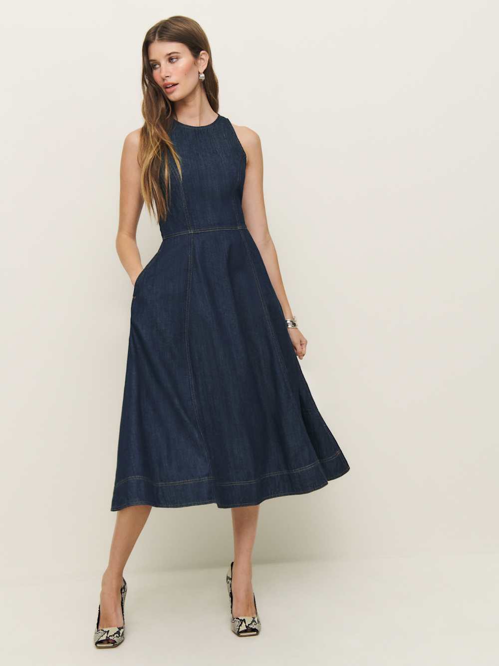 white christmas dresses DIZZY-LIZZIE Miami Midi Dress