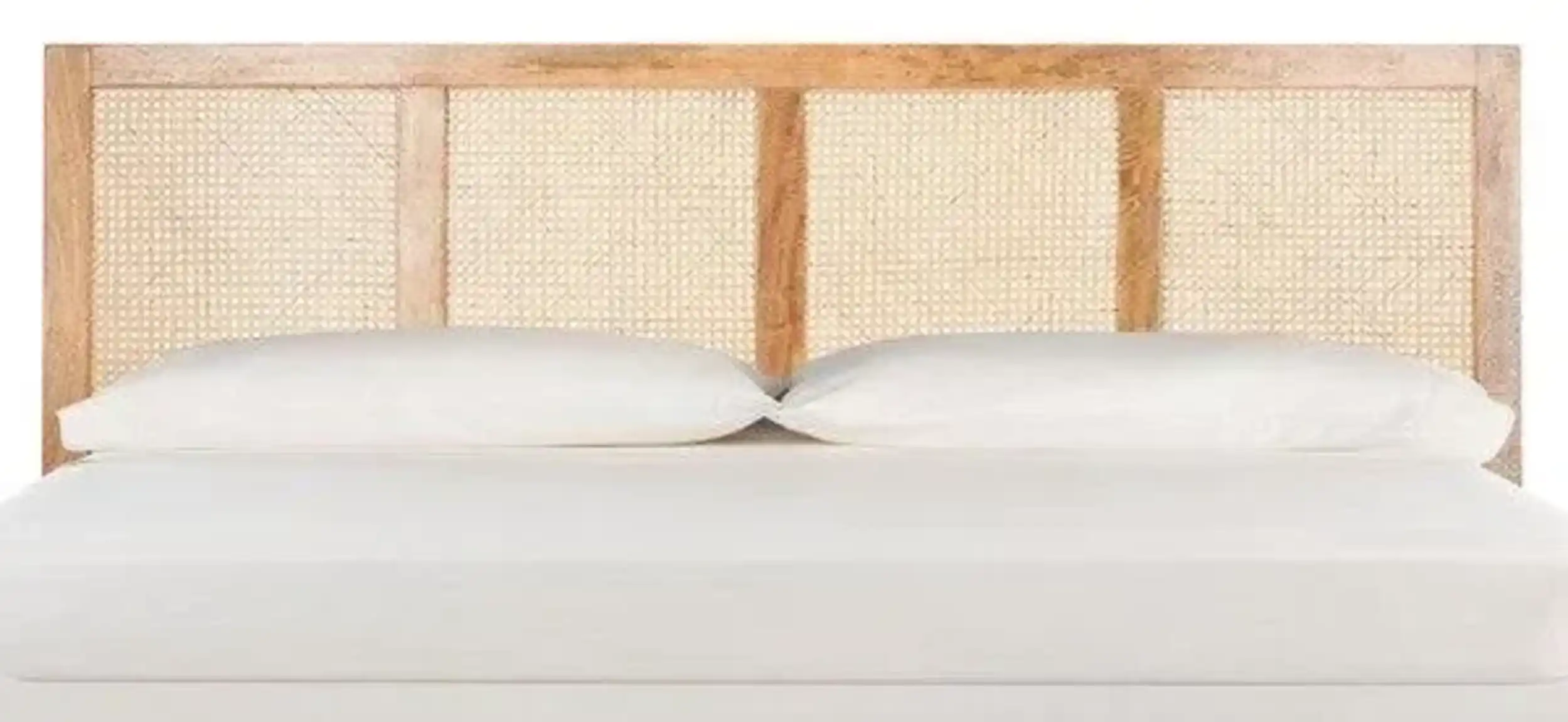 Vienna Mango Wood Rattan Headboard - Thumbnail 4