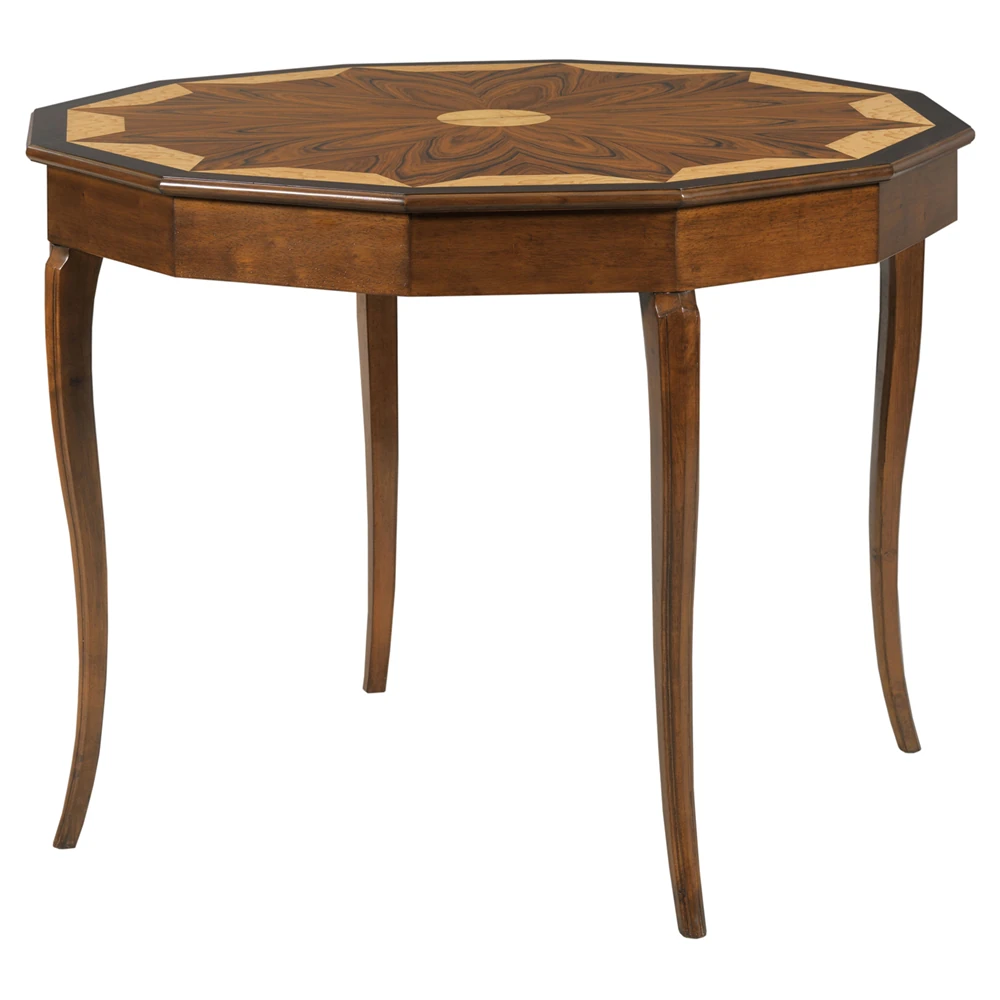 Windsor Updated Traditional Bordeaux Wood Flip Top Console Table