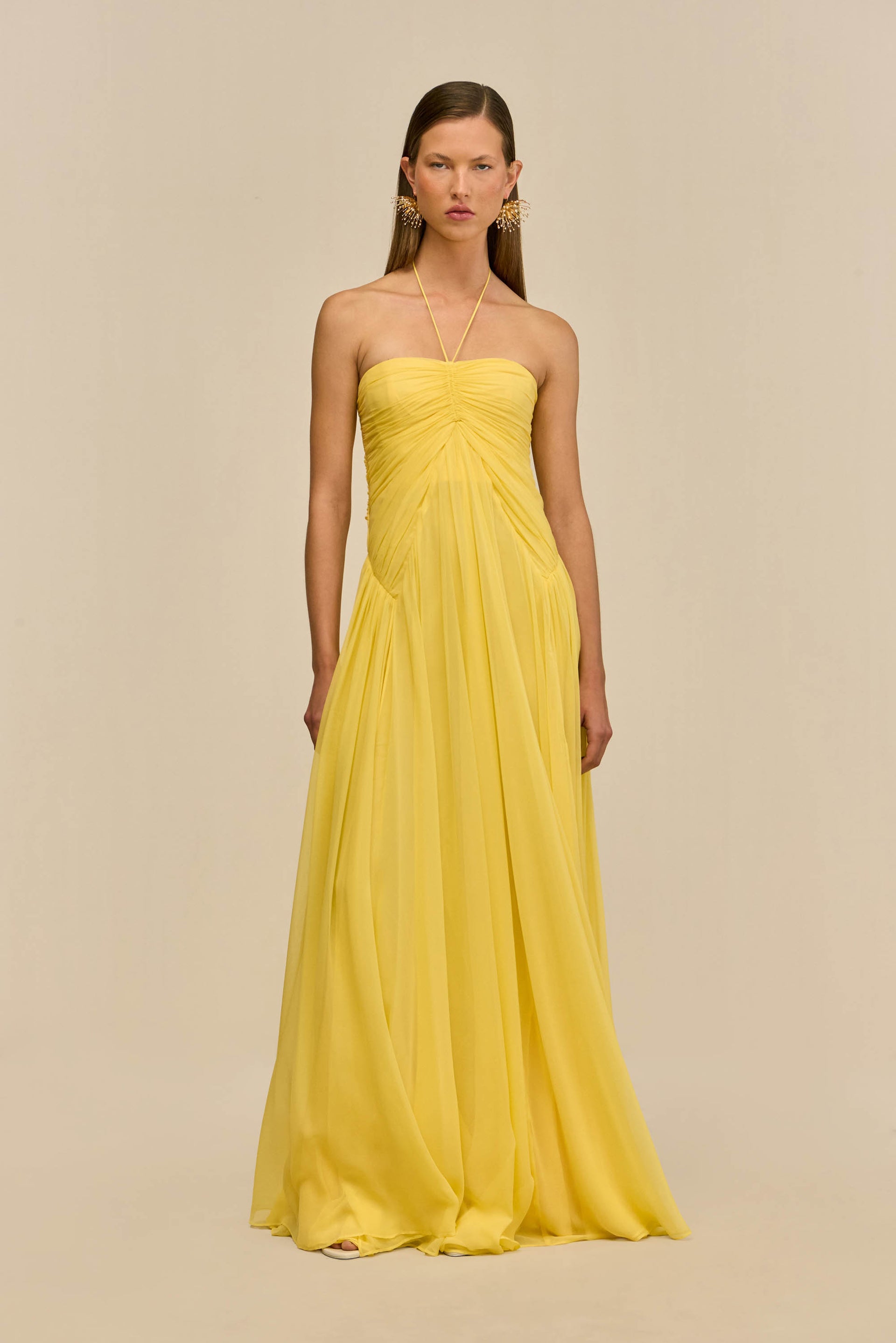 L'IDE | Rumore Halter Drop-Waist Gown