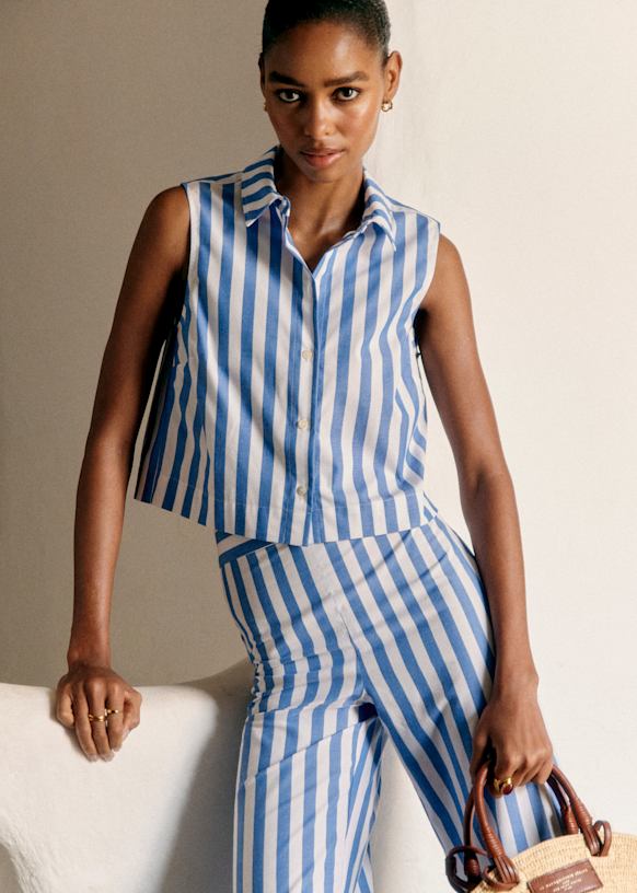 SEZANE セザンヌ Nina shirt Nina Shirt - Ecru - Sézane