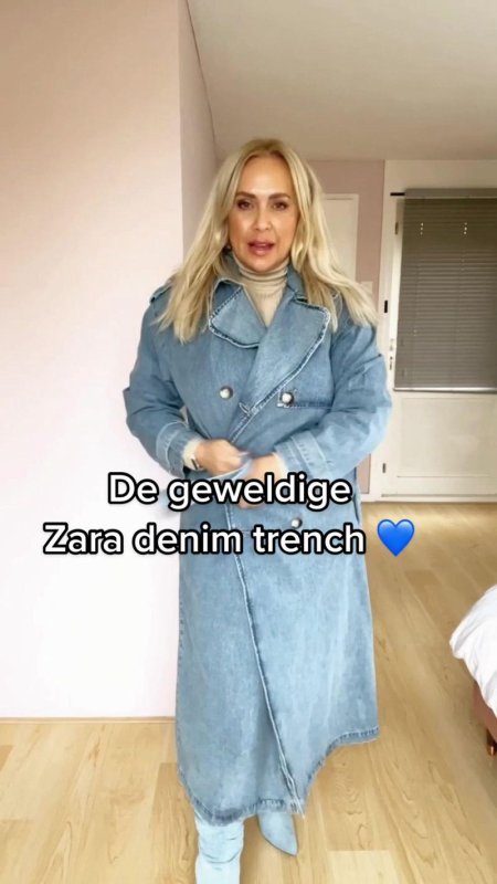 Zara denim outlet coat