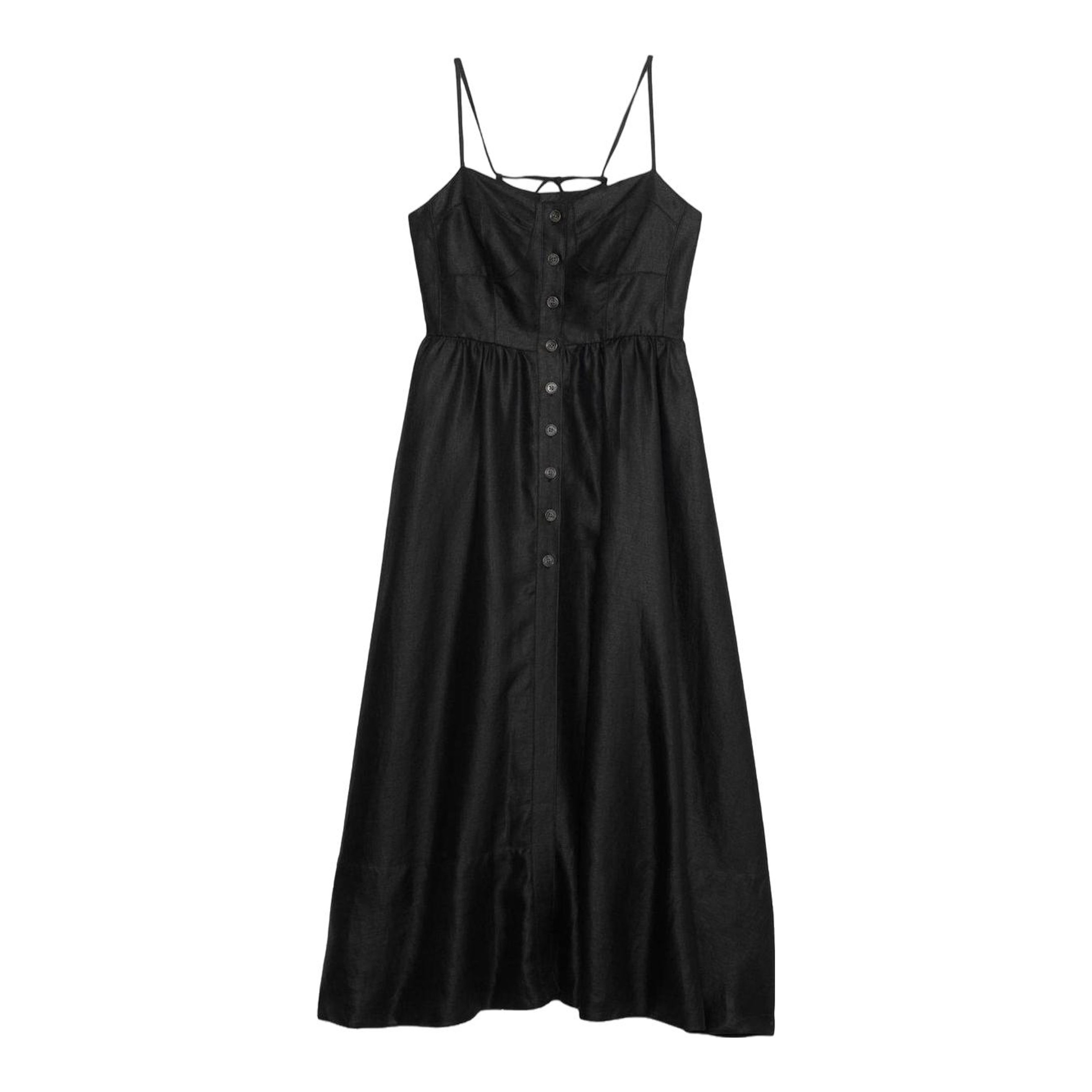 Quince | 100% European Linen Corset Midi Dress
