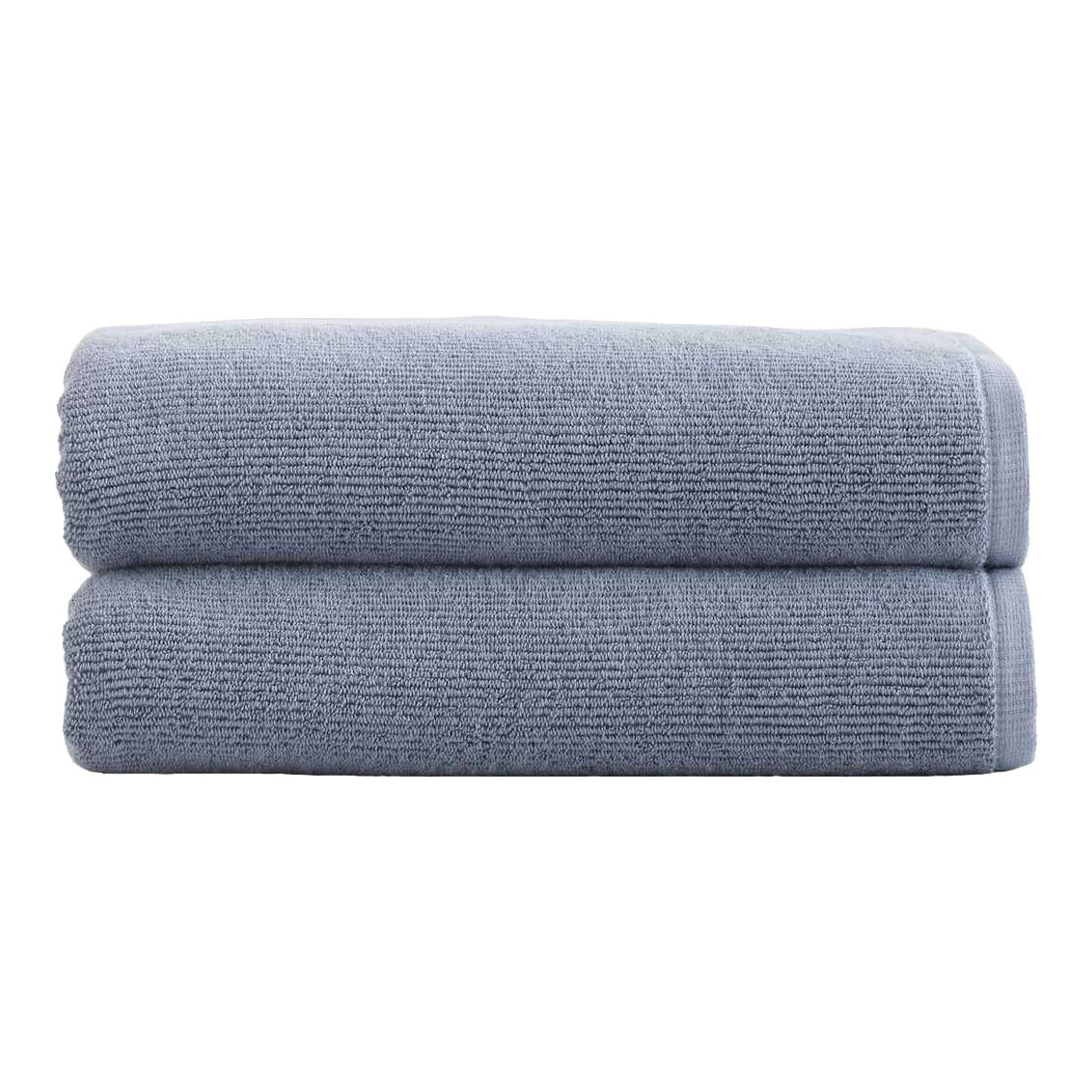 Quince Turkish Ribbed Bath Towel - Thumbnail 3