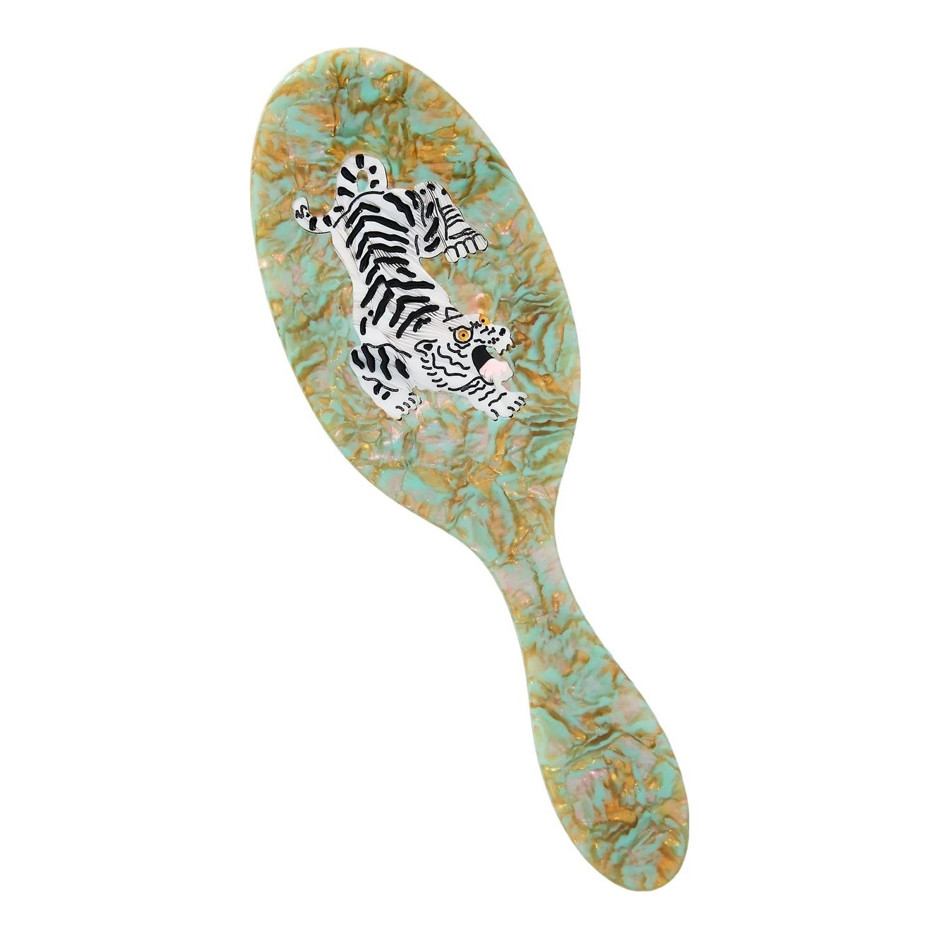 Handpainted Acetate Hair Brush