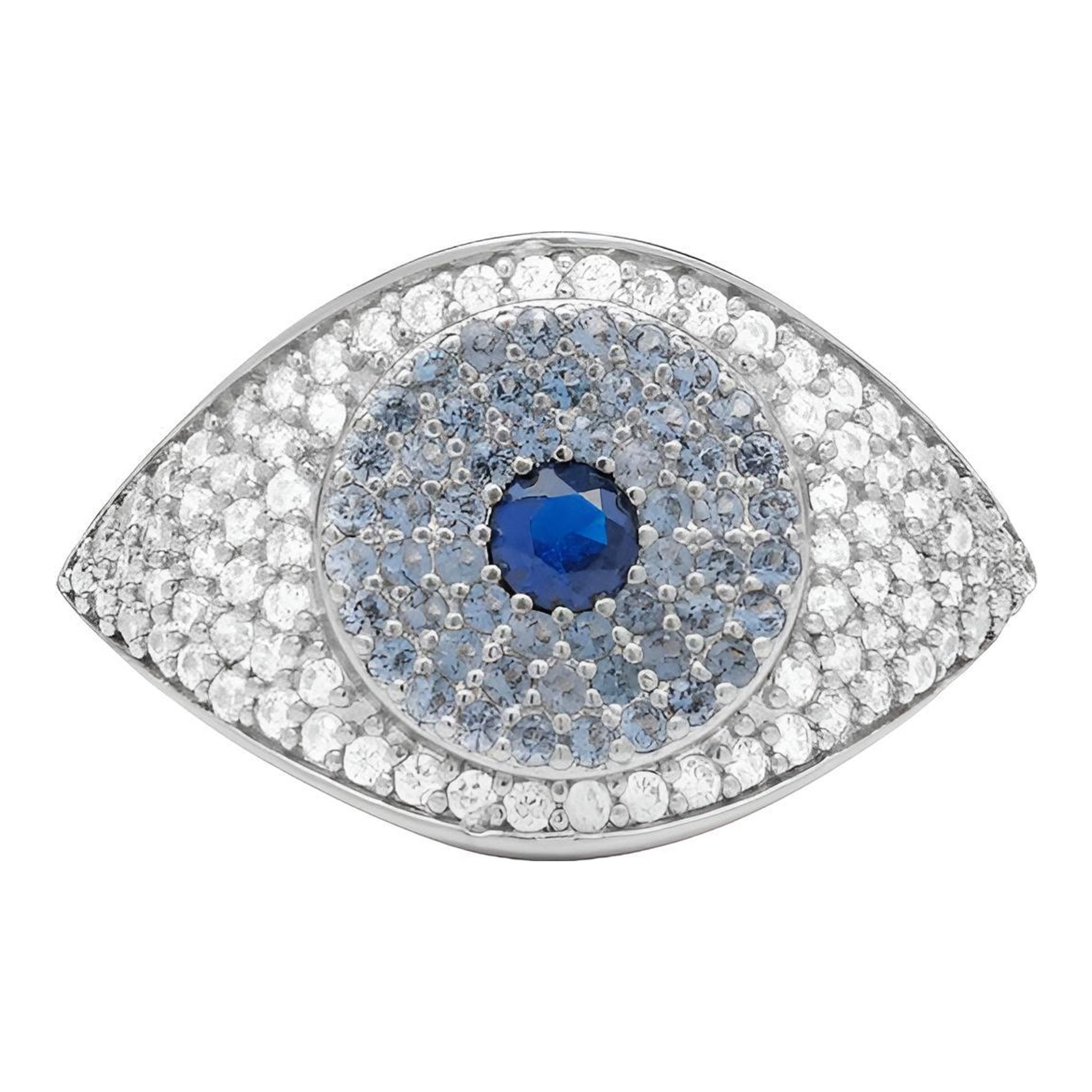 MELINDA MARIA - Blue Evil Eye Ring