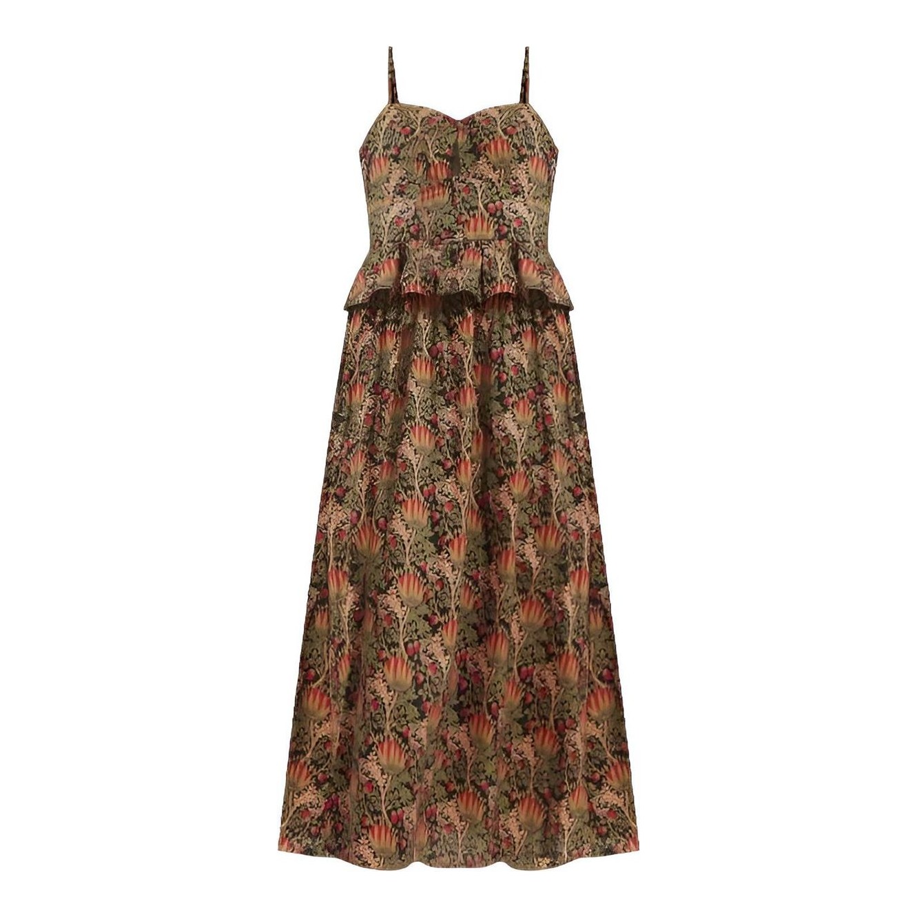 Hyacinth House | Black Multi Floral Maeve Midi Dress