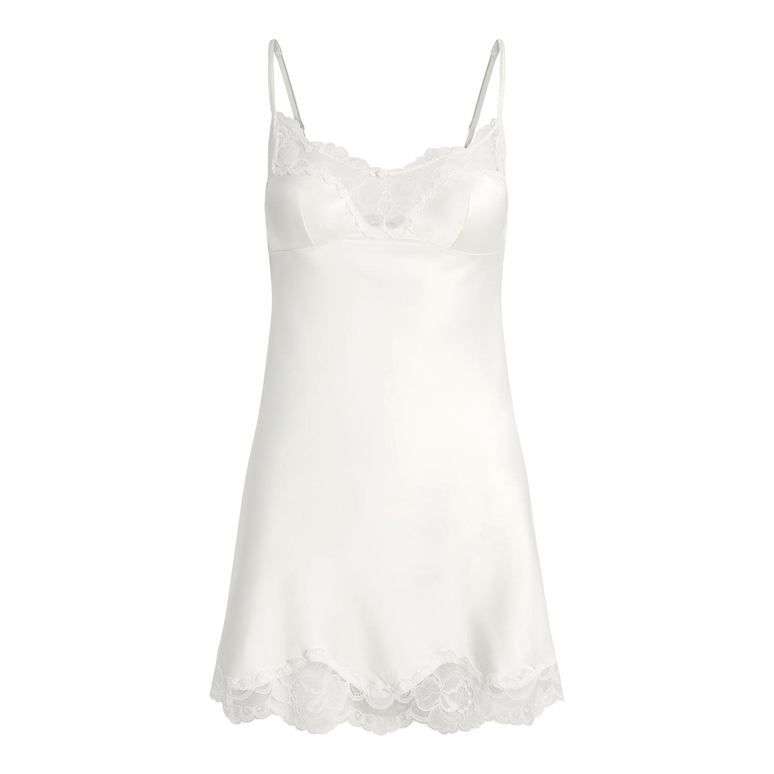 SKIMS | Ultra Fine Lace Low Back Long Dress