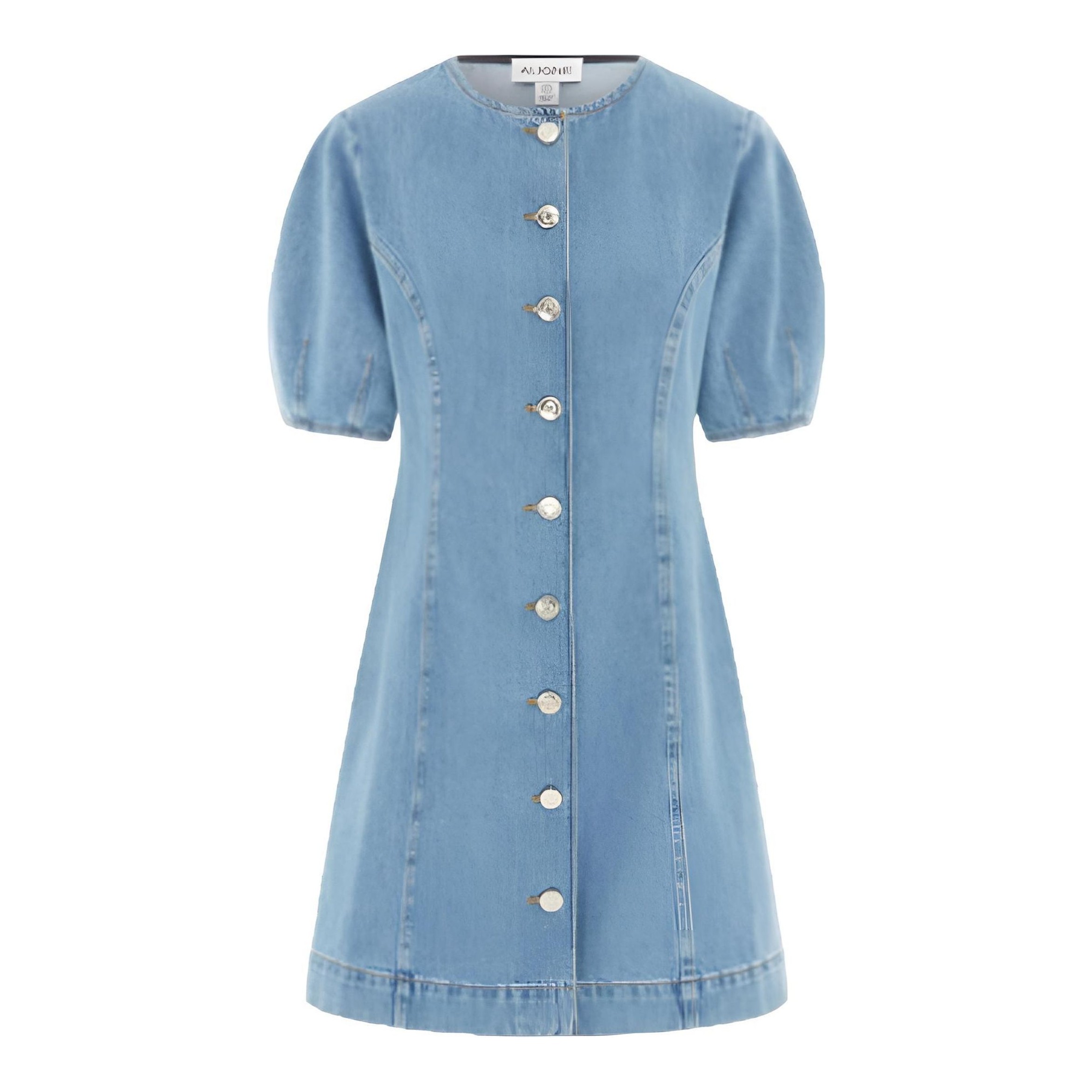 ALIGNE | GABRIELLA SHORT SLEEVE DENIM MIDI DRESS