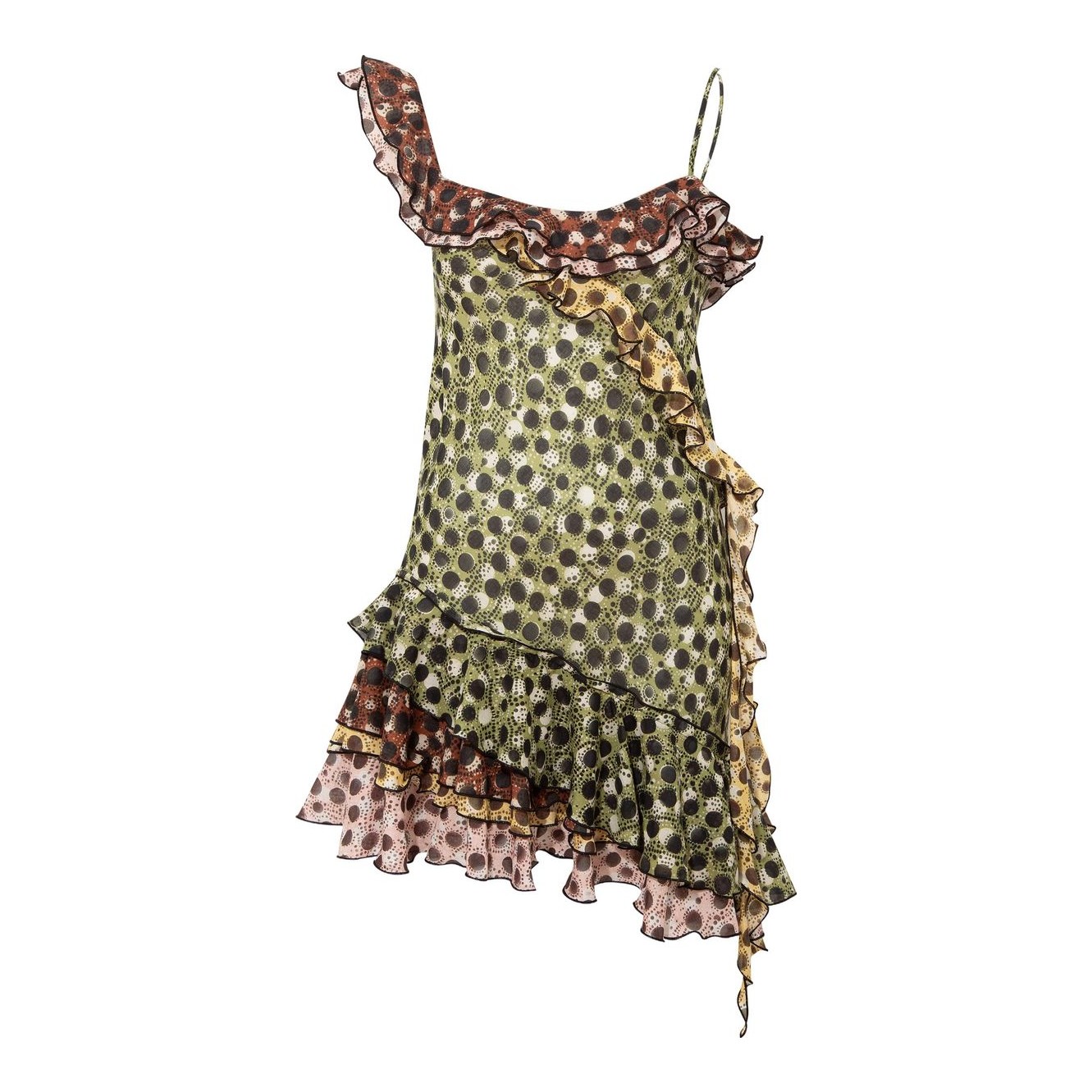 almais avery spliced satin mini dress ALMAIS