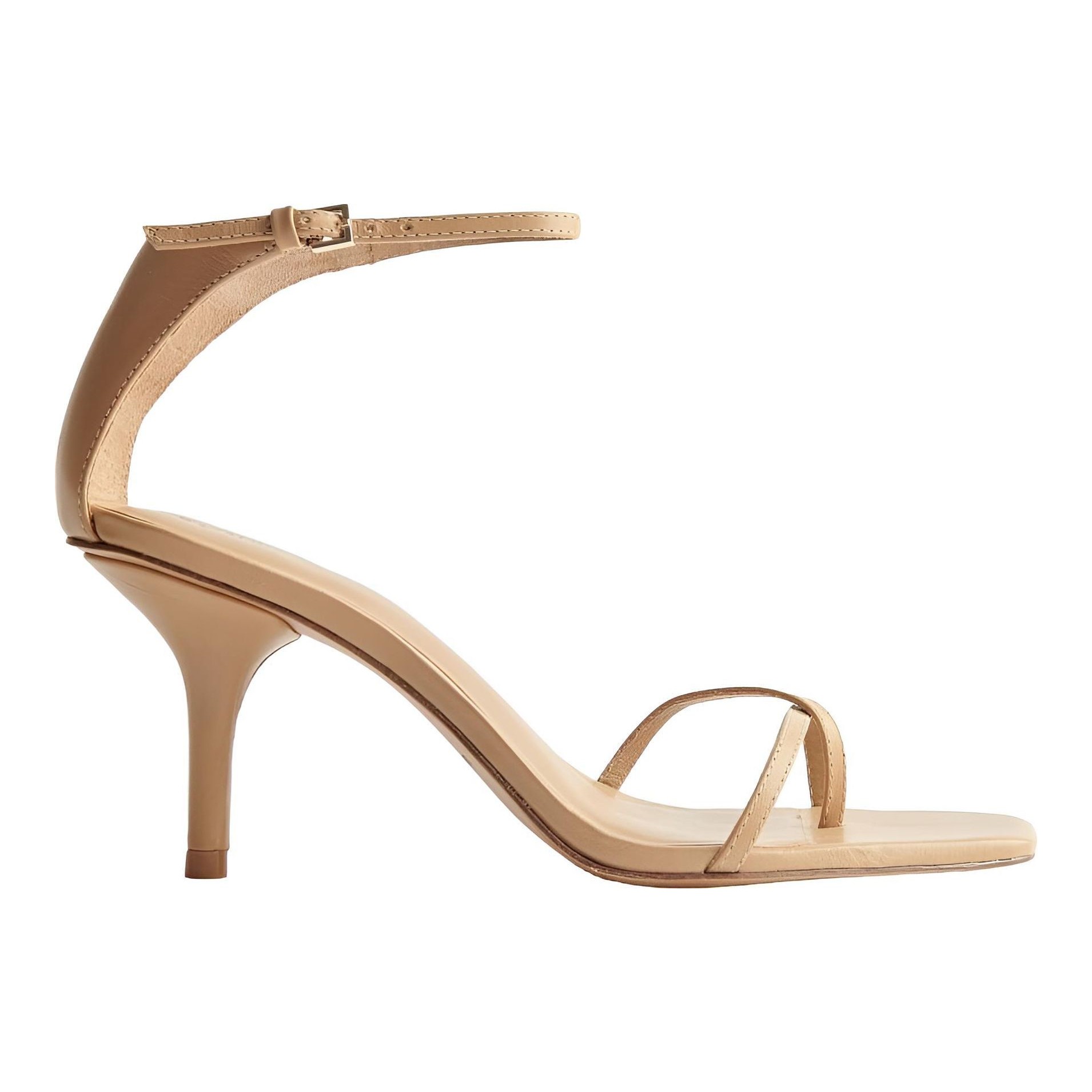 Gigi Strappy Mid Heel Sandal