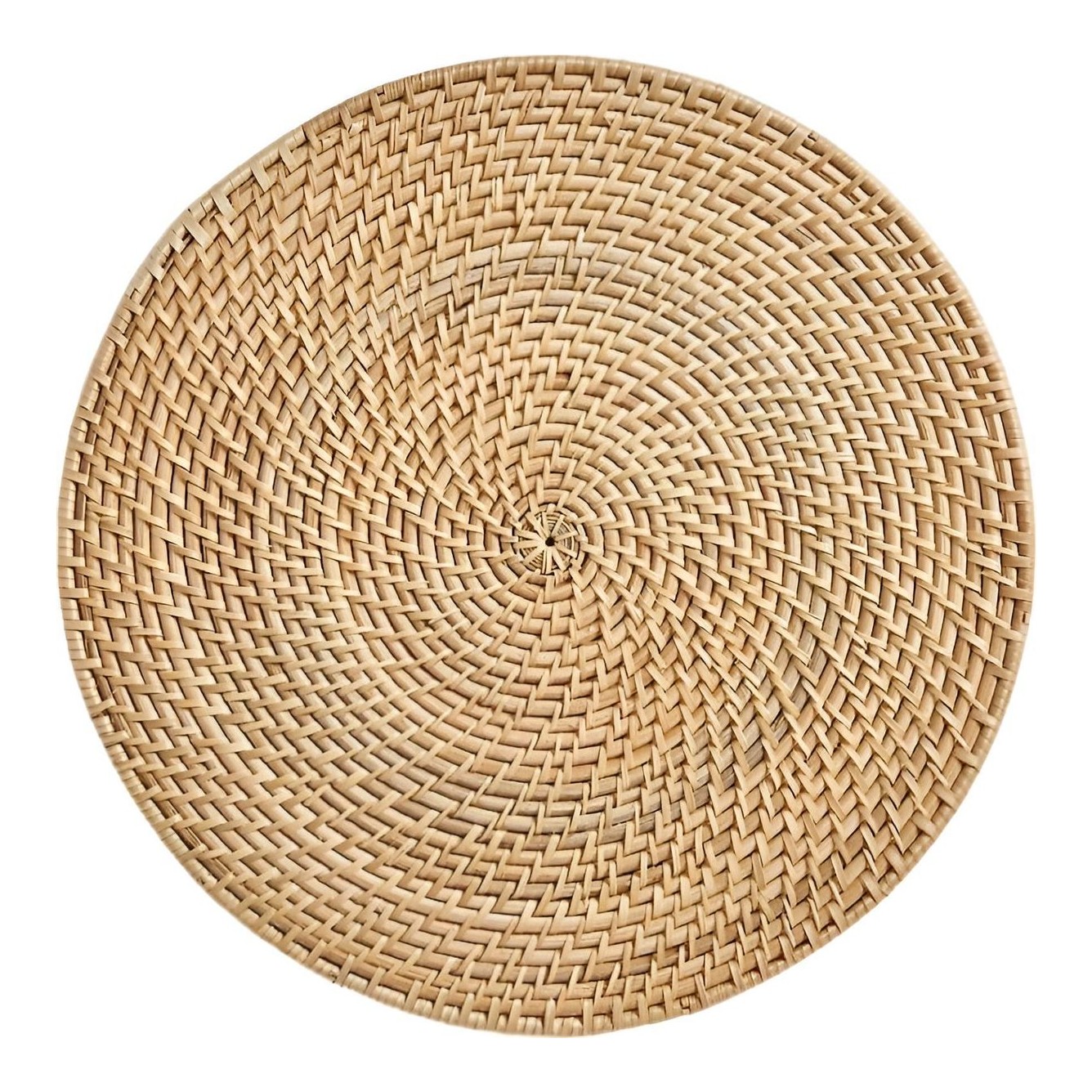 Artesia Round Woven Rattan Placemat - Thumbnail 2