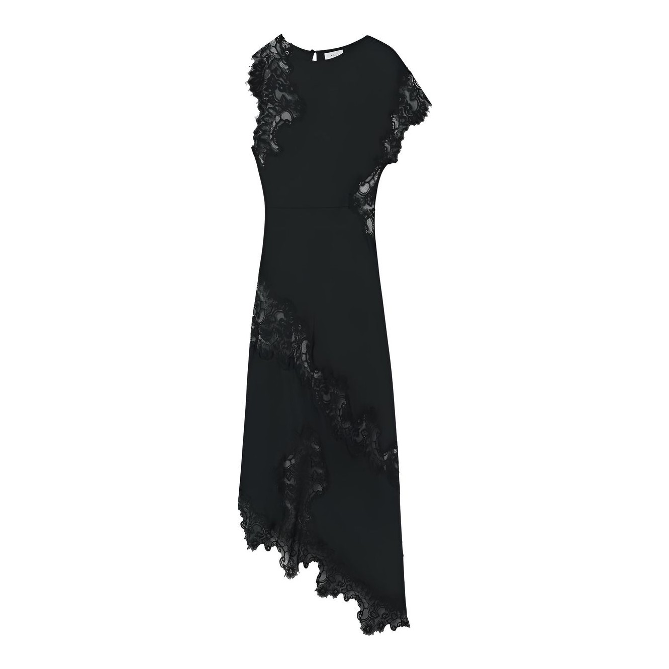 A.L.C. | Alessia Textured Satin and Lace Maxi Dress
