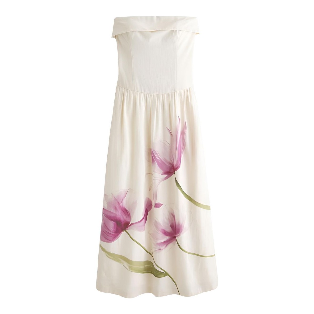Abercrombie & Fitch | Bra-Free Clasp-Back Flowy Maxi Dress
