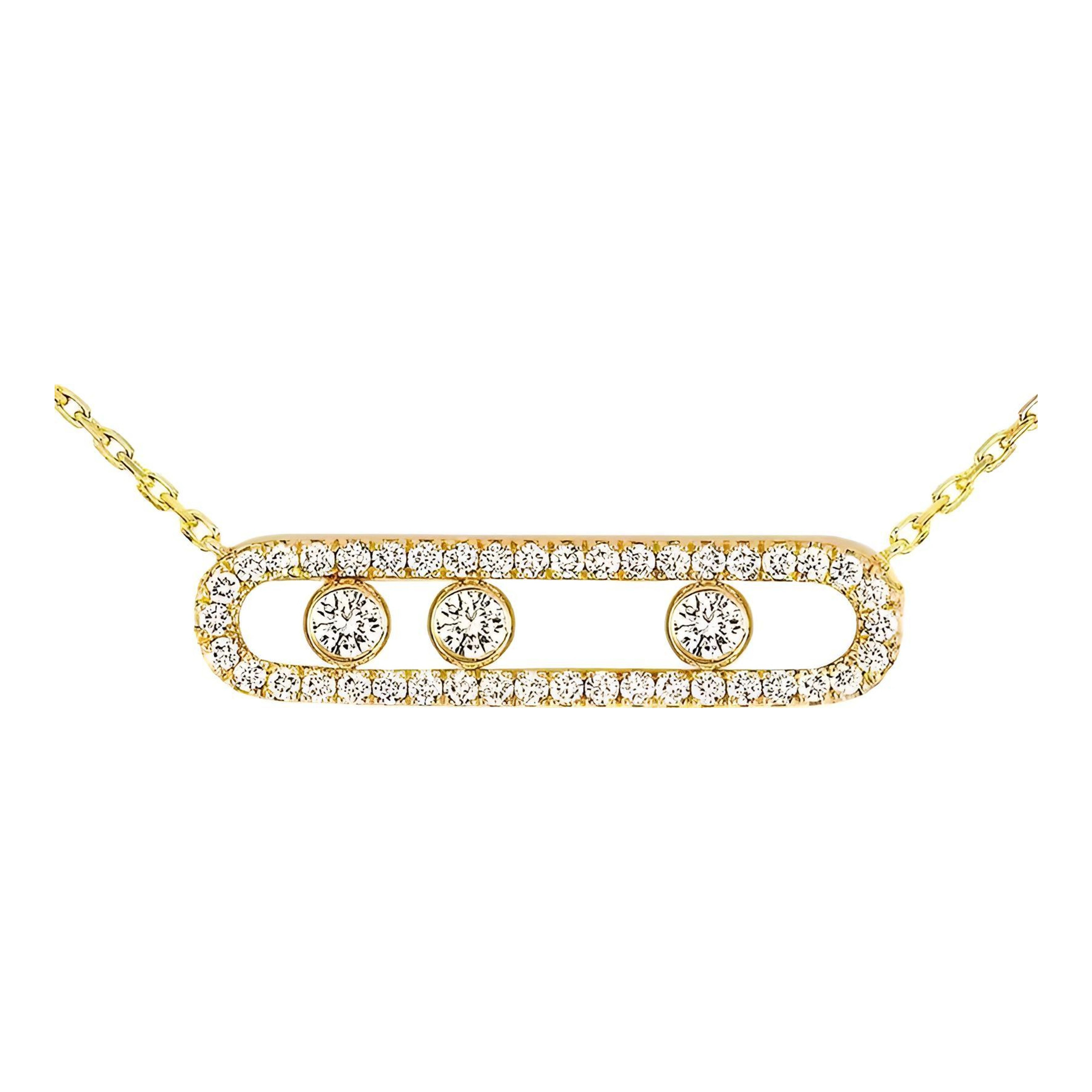 Yellow Gold Diamond Necklace