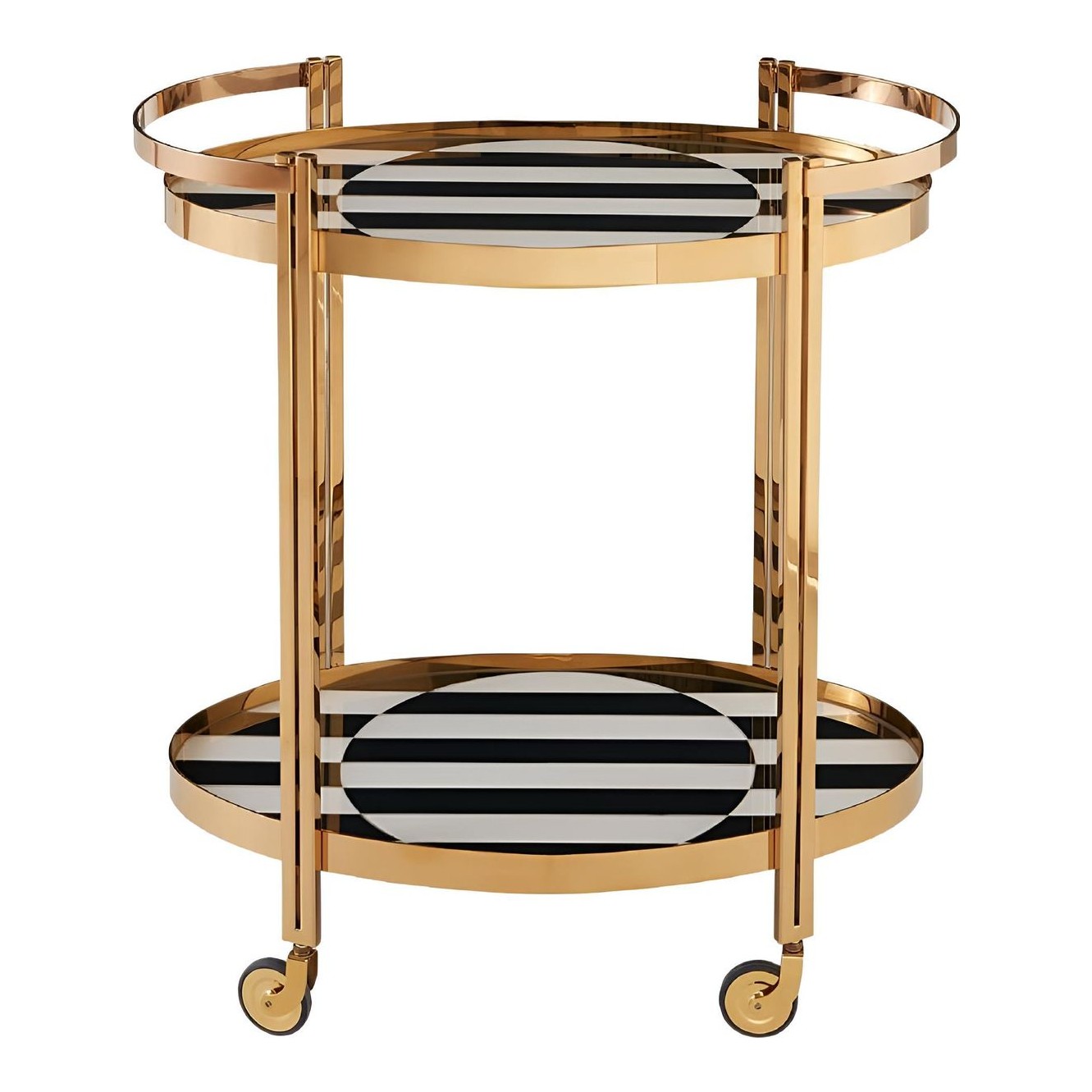 Op Art Bar Cart