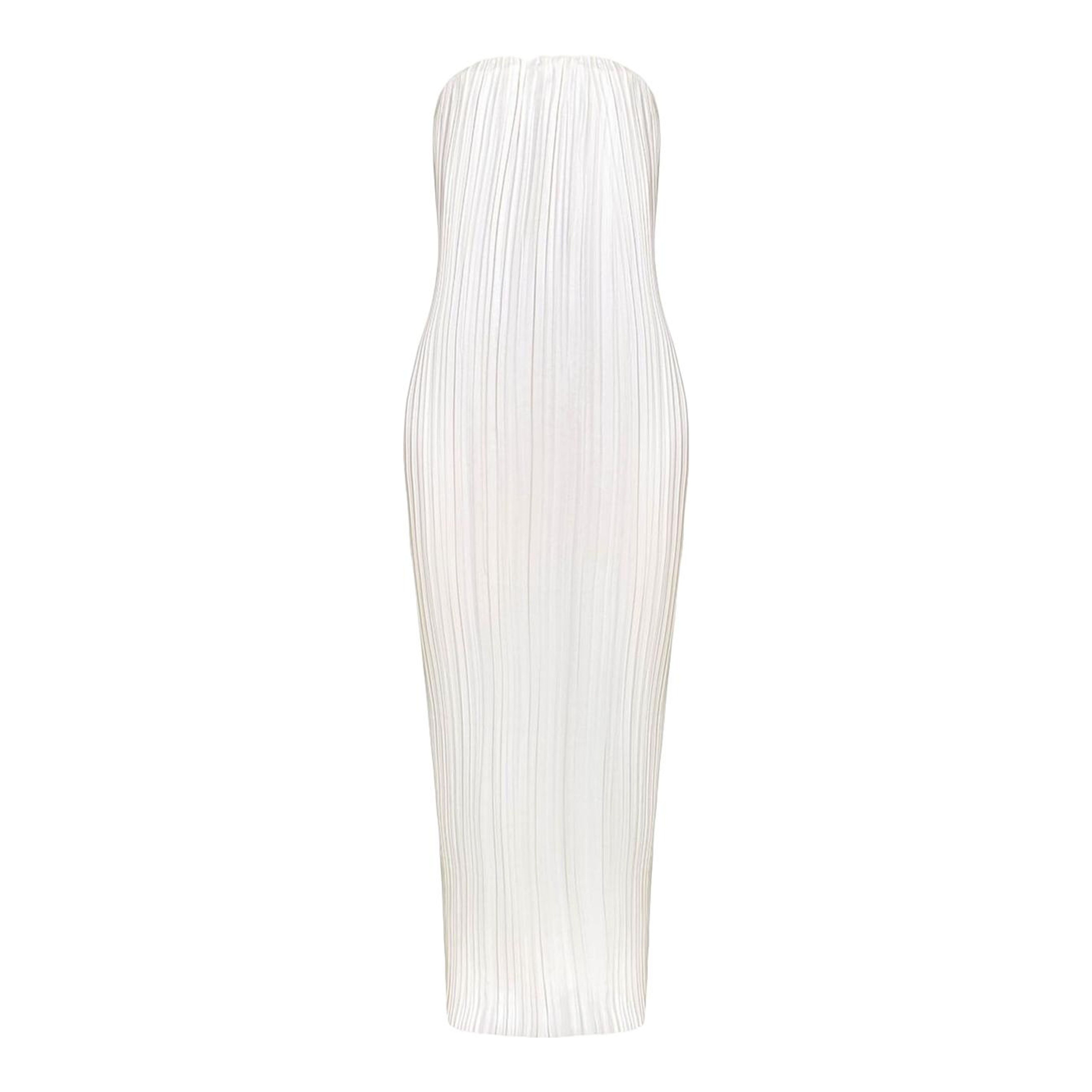 strapless open back dress Billy J