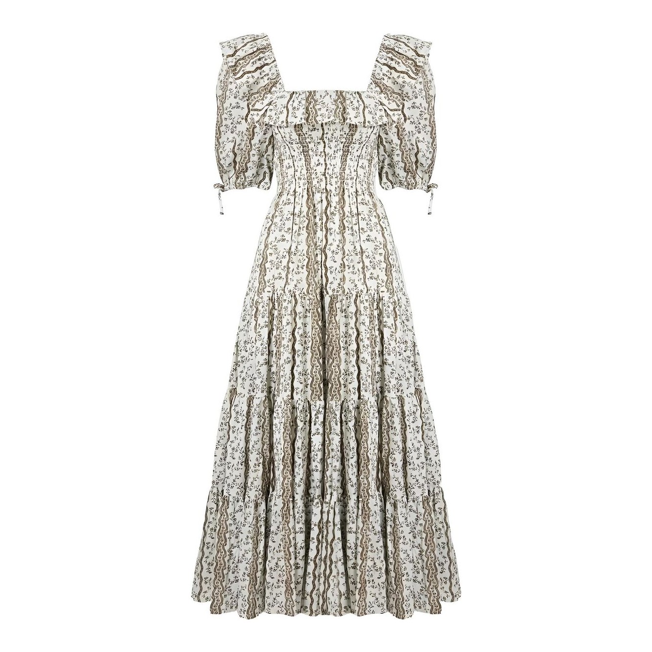 Hill House Home | Mocha Provencal Floral Corinne Nap Dress