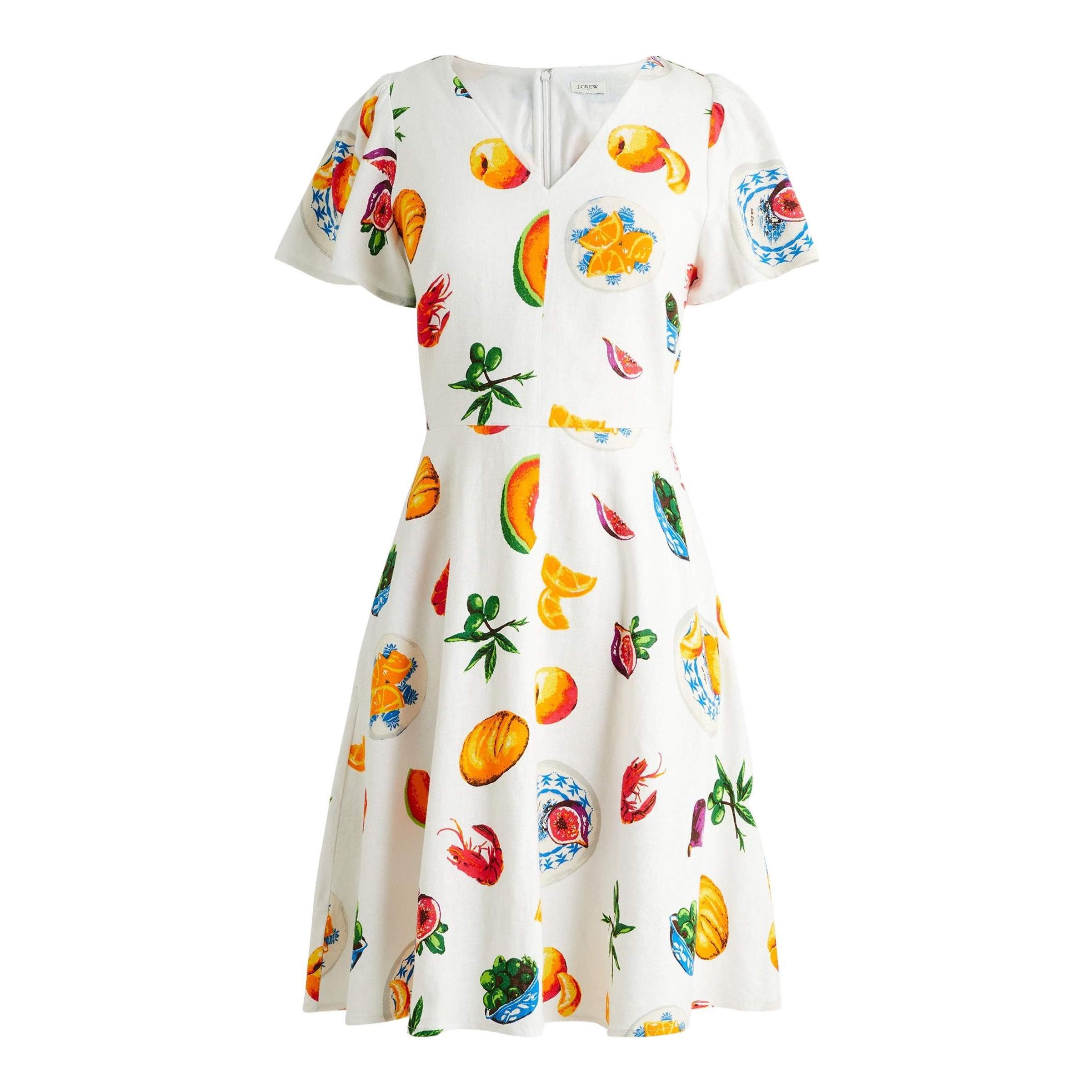 embroidered a line dress Viscose Greenwich Embroidered A-Line Dress for Ladies in Floral